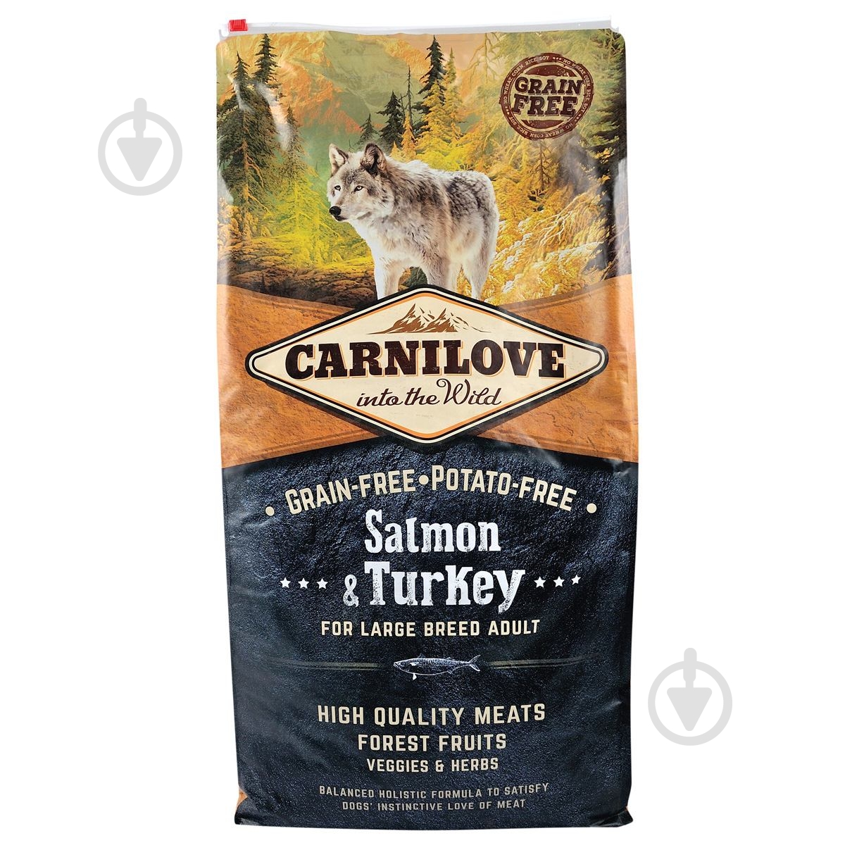 Корм сухой Carnilove Salmon & Turkey для взрослых собак больших пород лосось и индейка 12 кг - фото 2 Корм сухой Carnilove Salmon & Turkey для взрослых собак больших пород лосось и индейка 12 кг - фото 2