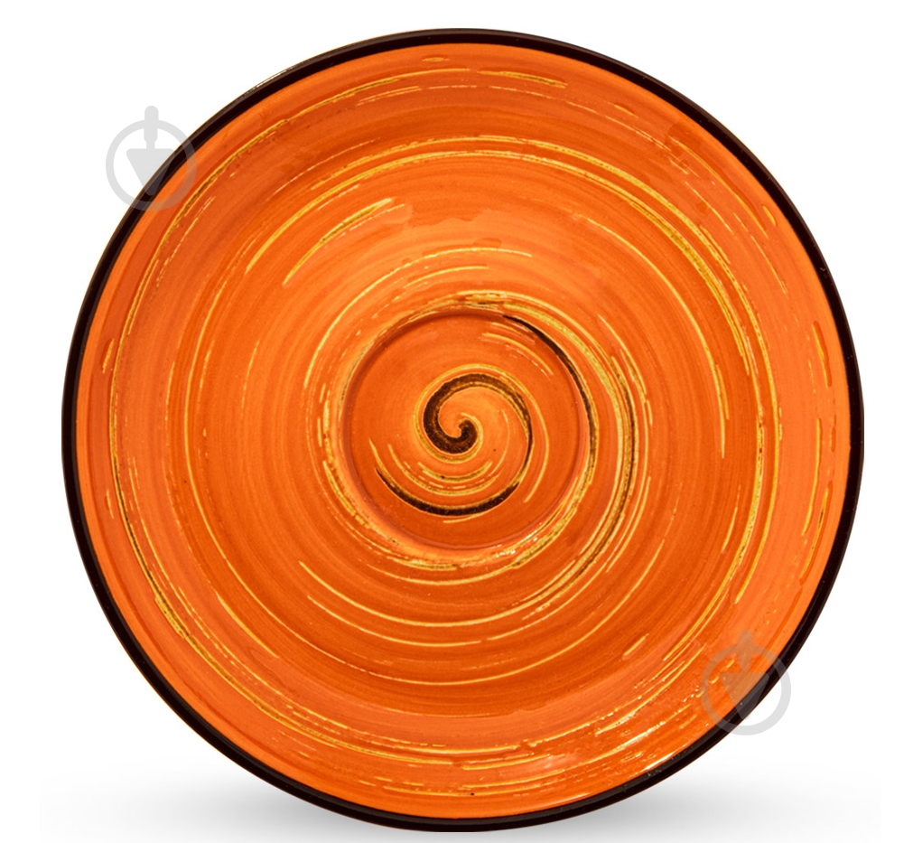 Блюдце Wilmax Spiral Orange 11 см WL-669333/B - фото 1
