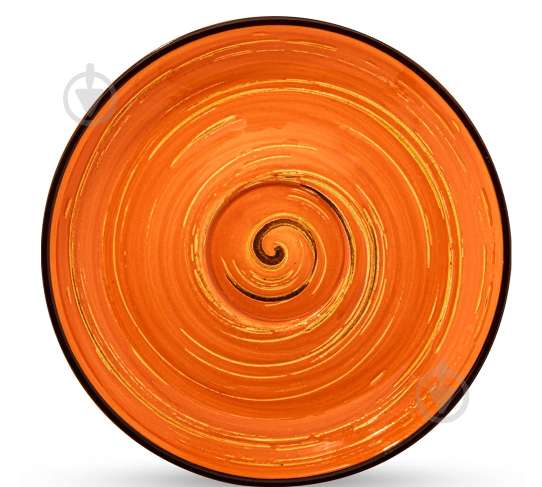 Блюдце Wilmax Spiral Orange 12 см WL-669334/B - фото 1