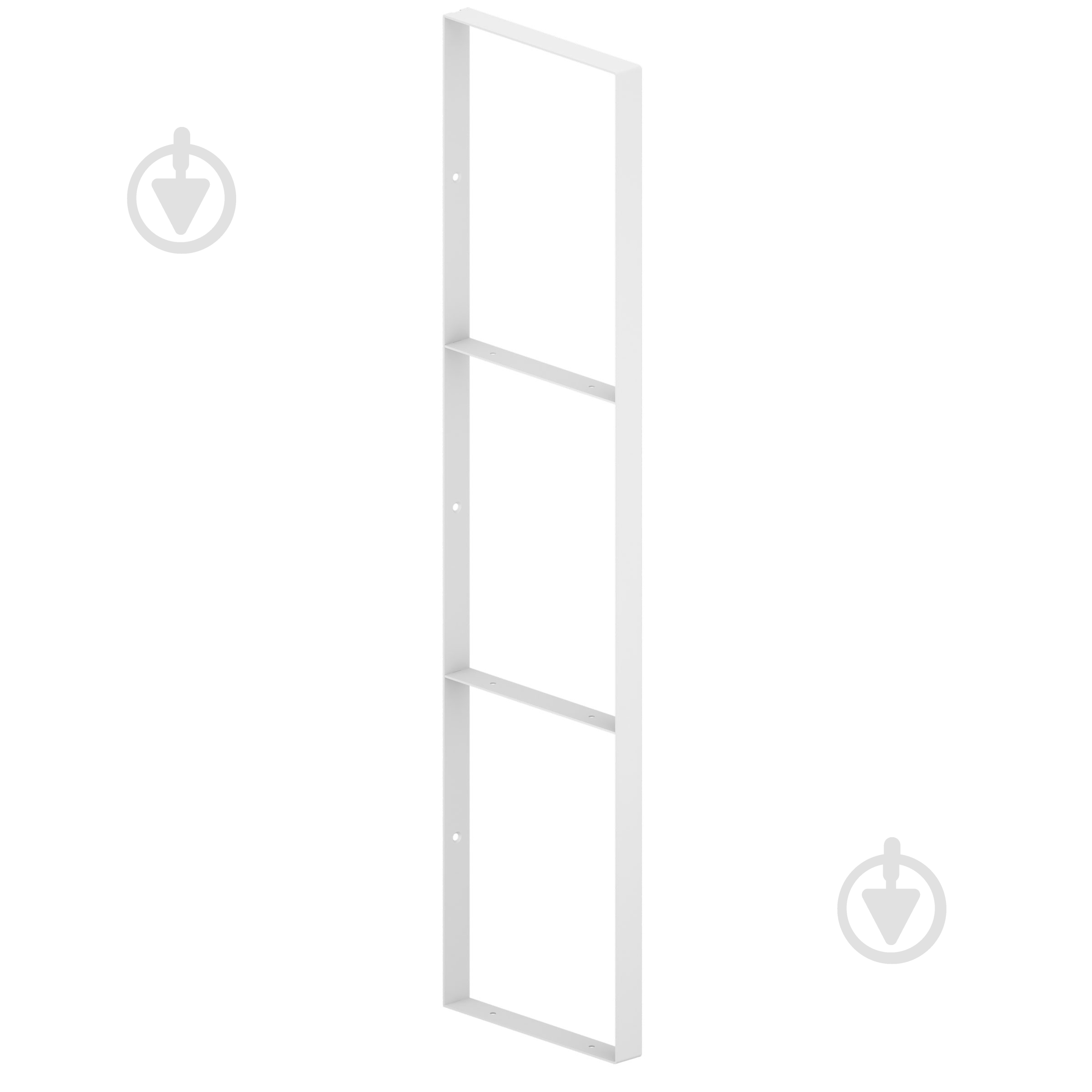 Кронштейн для полиць Valore Потрійний прямокутник Loft SW-TR-21 білий - фото 1