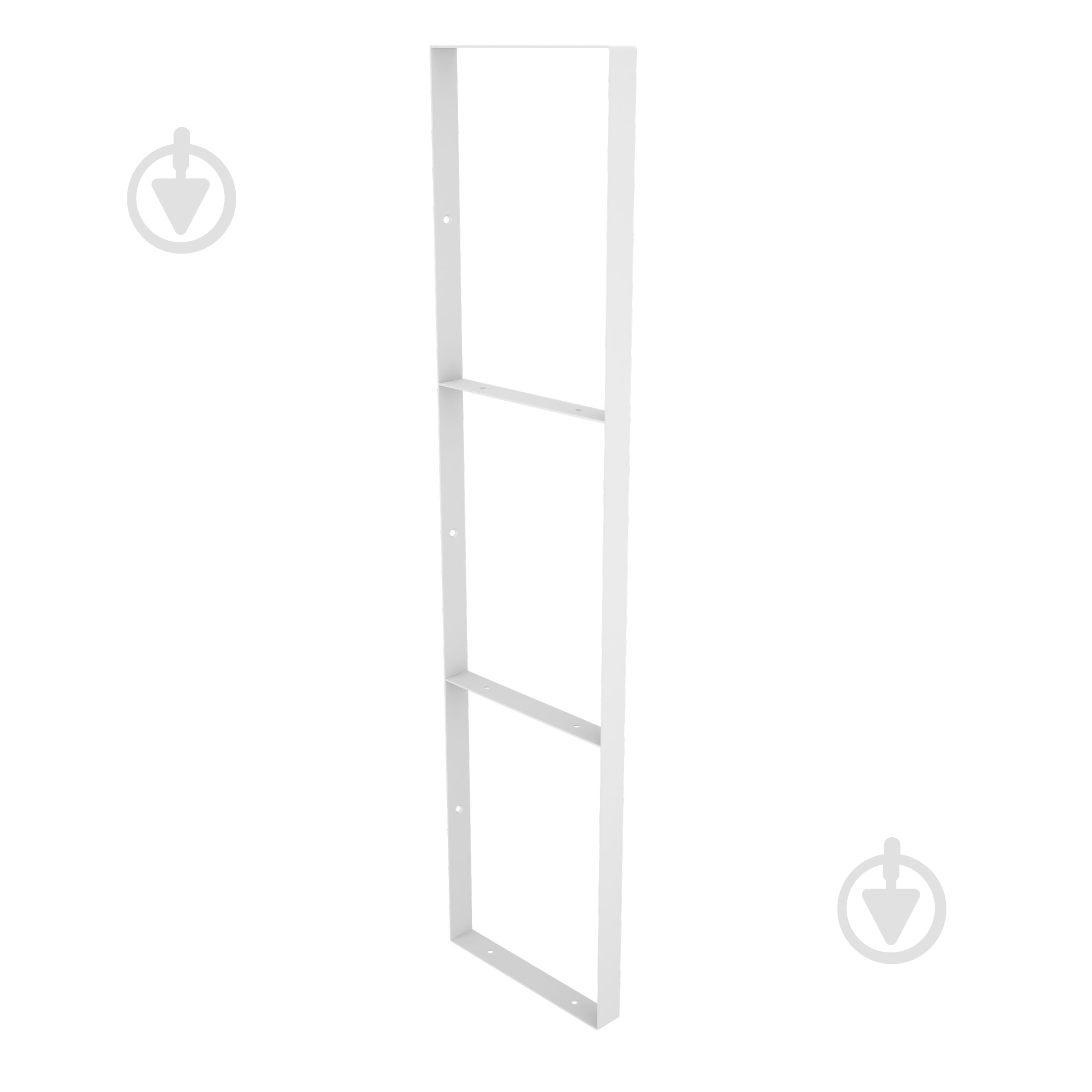 Кронштейн для полиць Valore Потрійний прямокутник Loft SW-TR-21 білий - фото 2