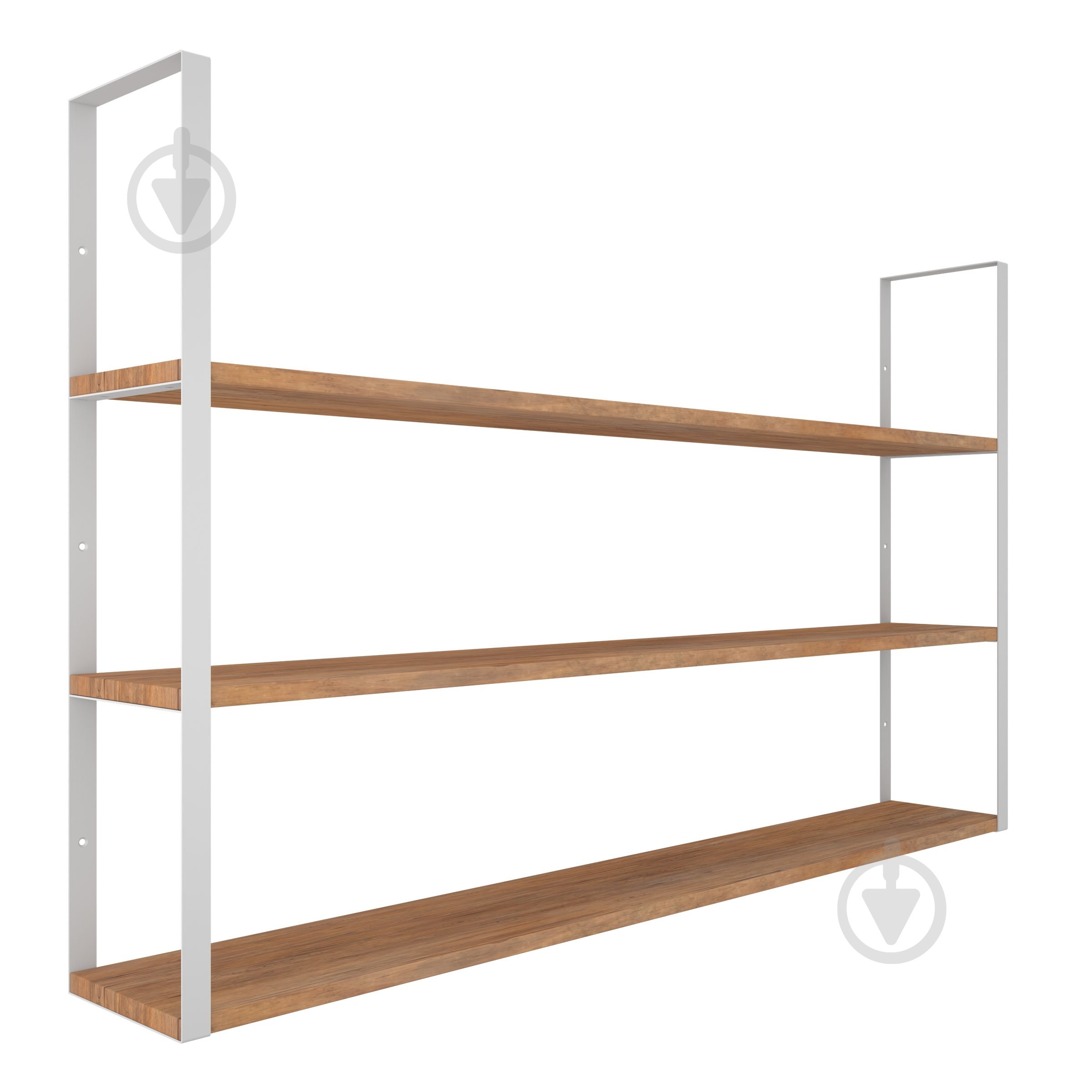 Кронштейн для полиць Valore Потрійний прямокутник Loft SW-TR-21 білий - фото 4