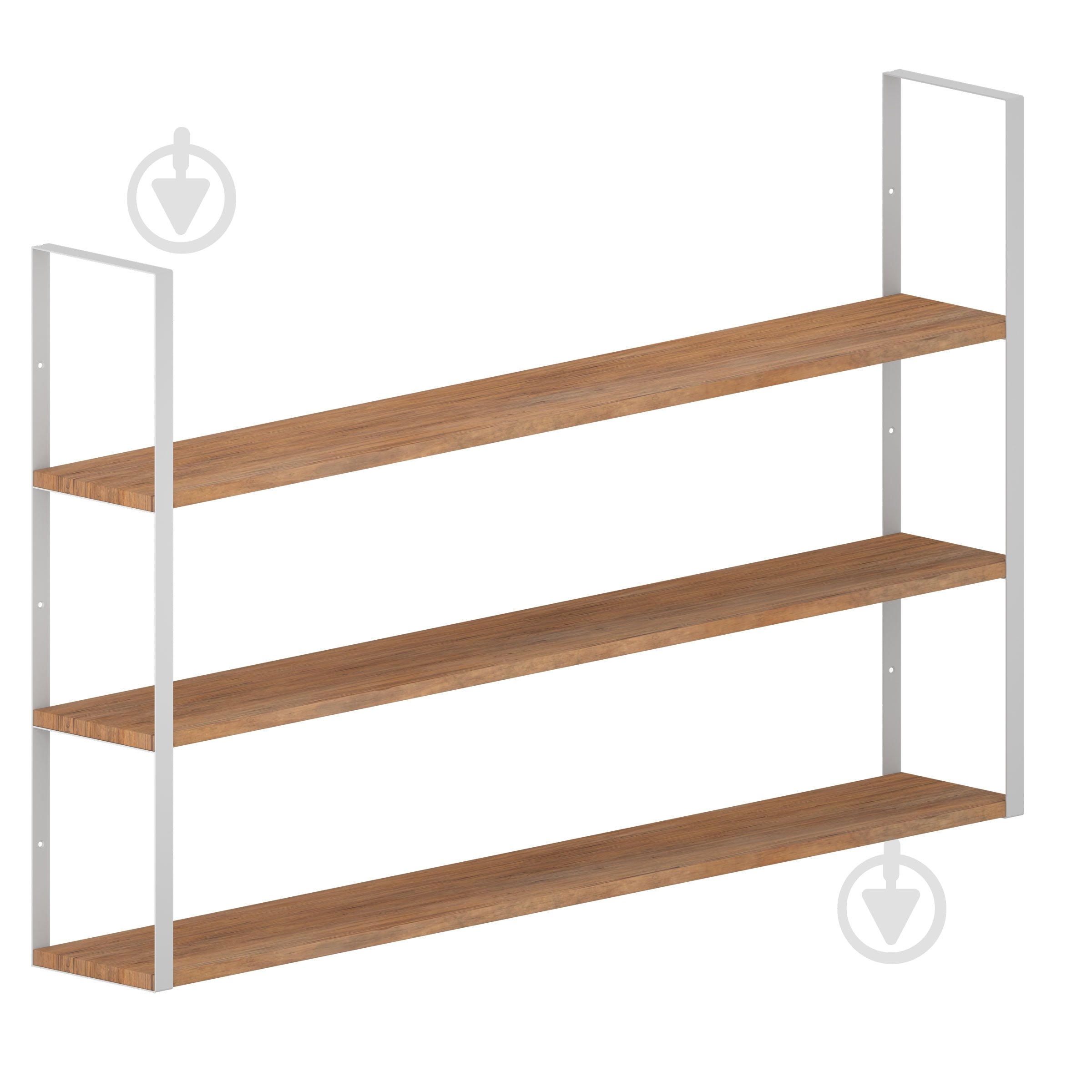 Кронштейн для полиць Valore Потрійний прямокутник Loft SW-TR-21 білий - фото 6