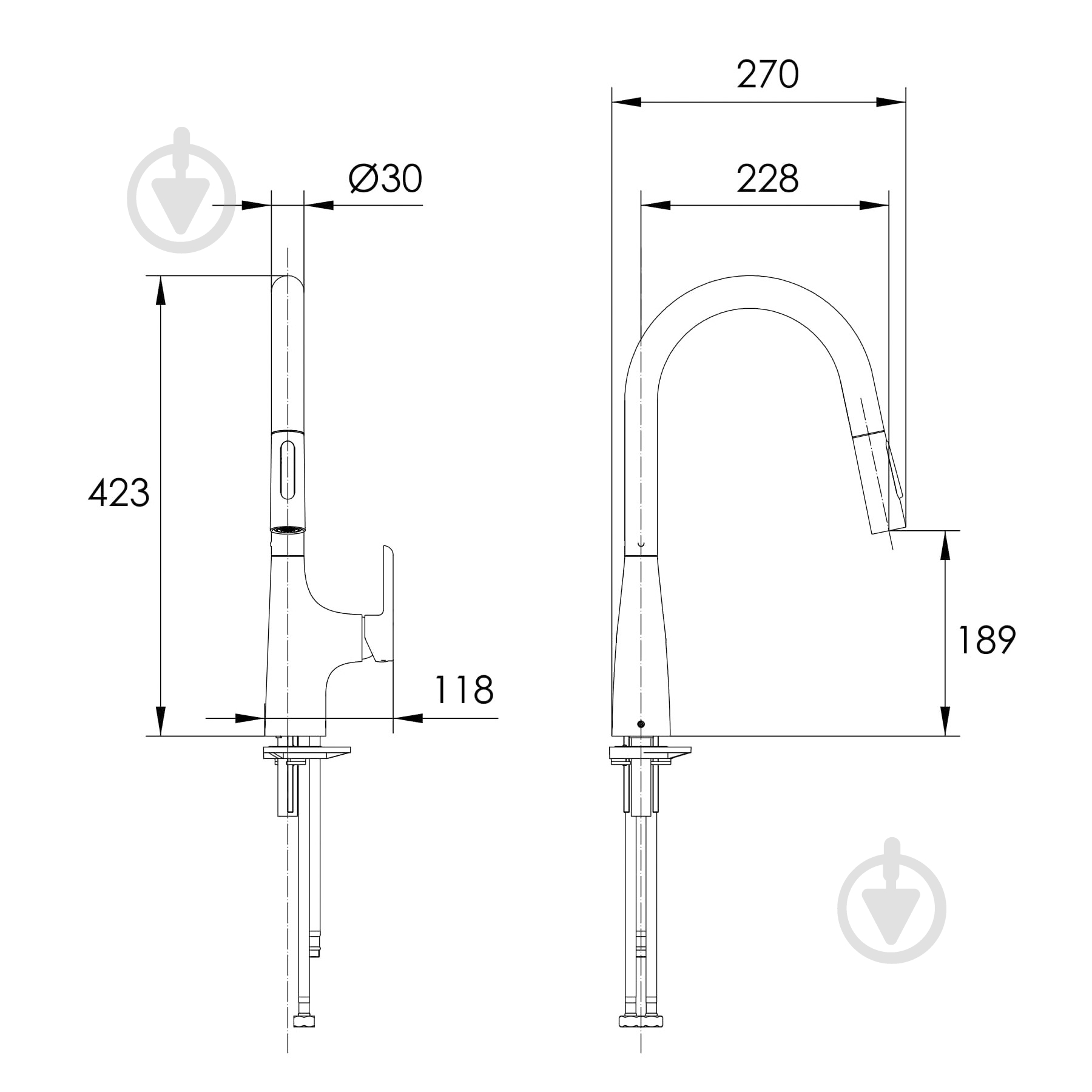 Смеситель для кухни Imprese Liben 55905 - фото 2