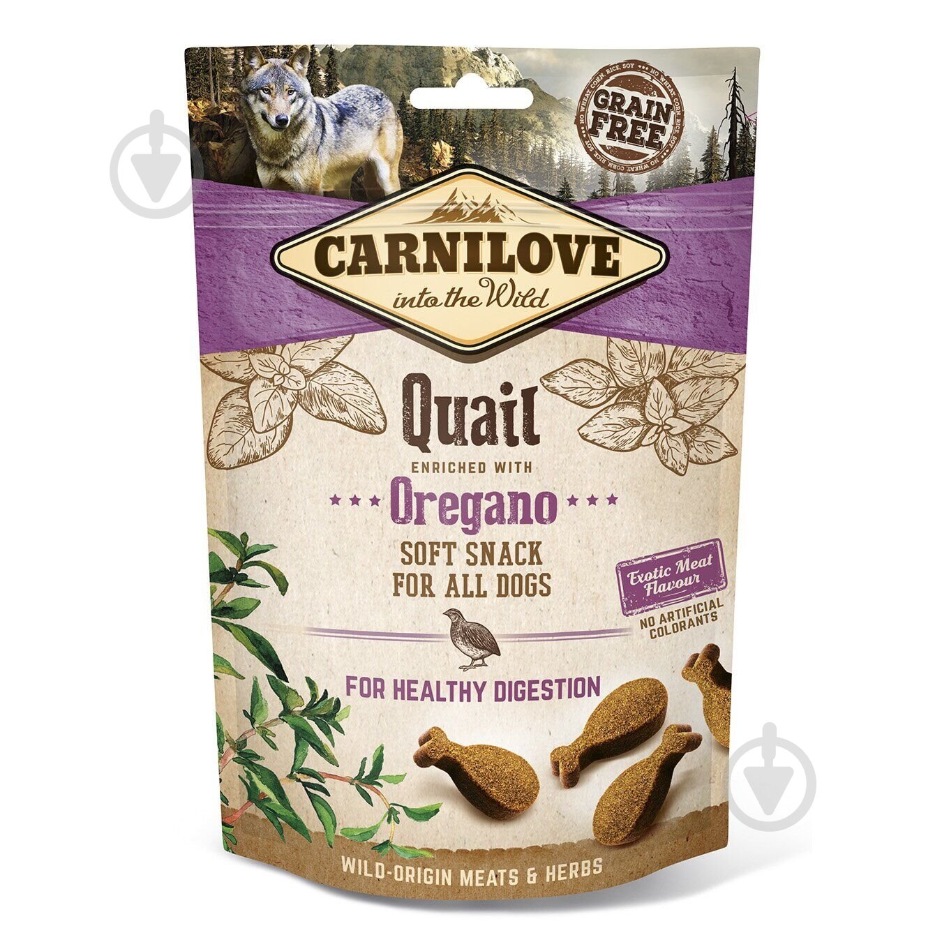 Лакомство Carnilove для собак Semi Moist, перепелка и орегано, 200 г - фото 1