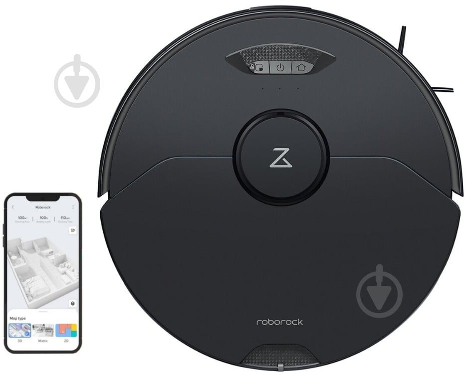 Робот-пылесос Roborock Vacuum Cleaner S7 Max V black - фото 1