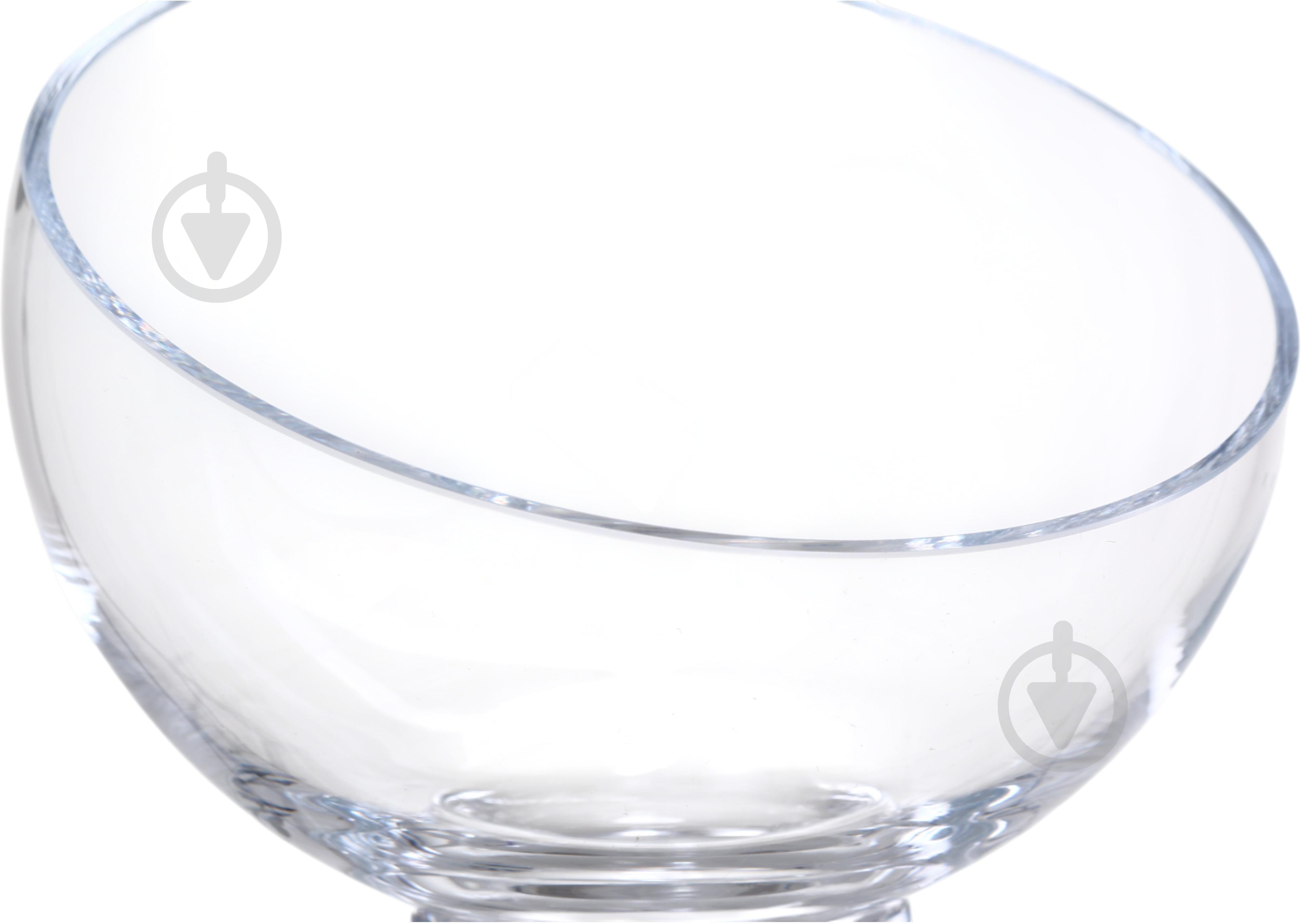 Ваза скляна Wrzesniak Glassworks Сфера скошена на ніжці 15 см прозора 15-848 - фото 4