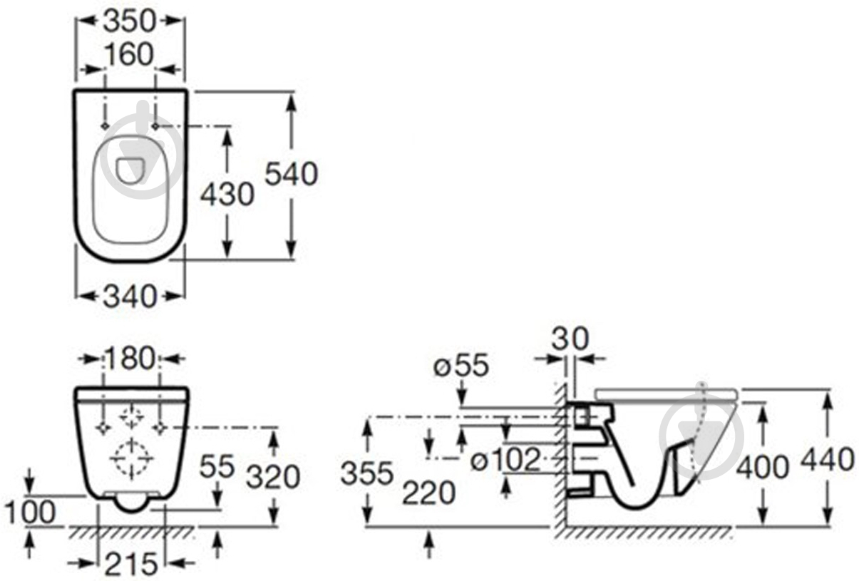 Унитаз подвесной ROCA Gap 346477000 - фото 2
