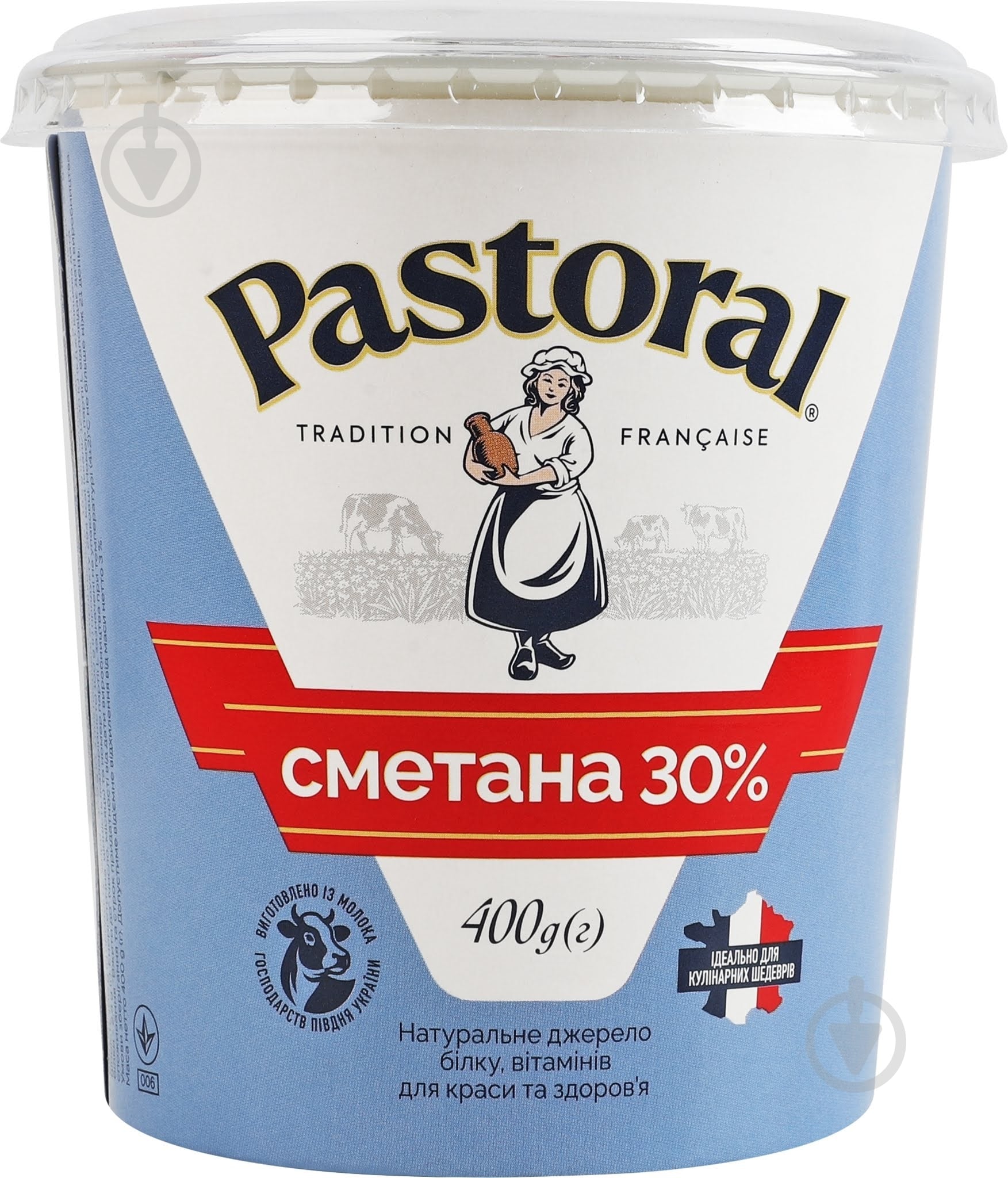 Сметана Pastoral 30% 400г - фото 3 Сметана Pastoral 30% 400г - фото 3