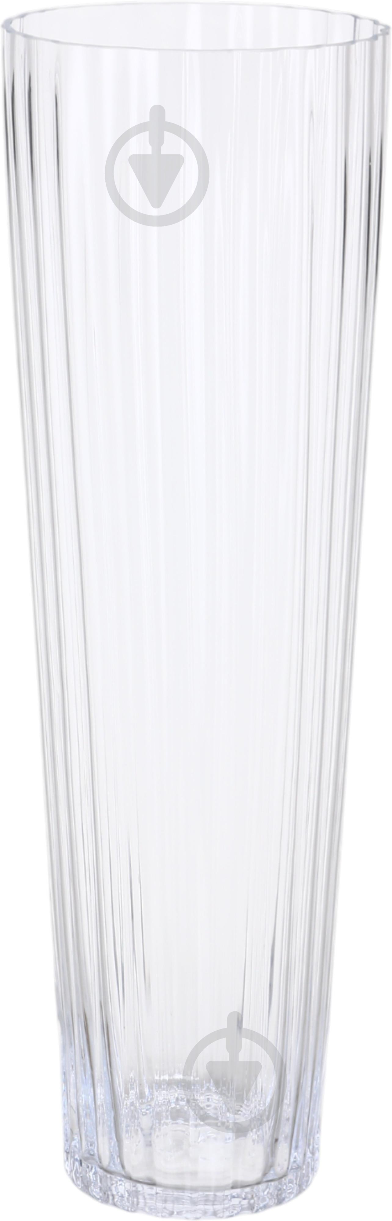 Ваза скляна Wrzesniak Glassworks Dew 60 см прозора 17-7251 - фото 1