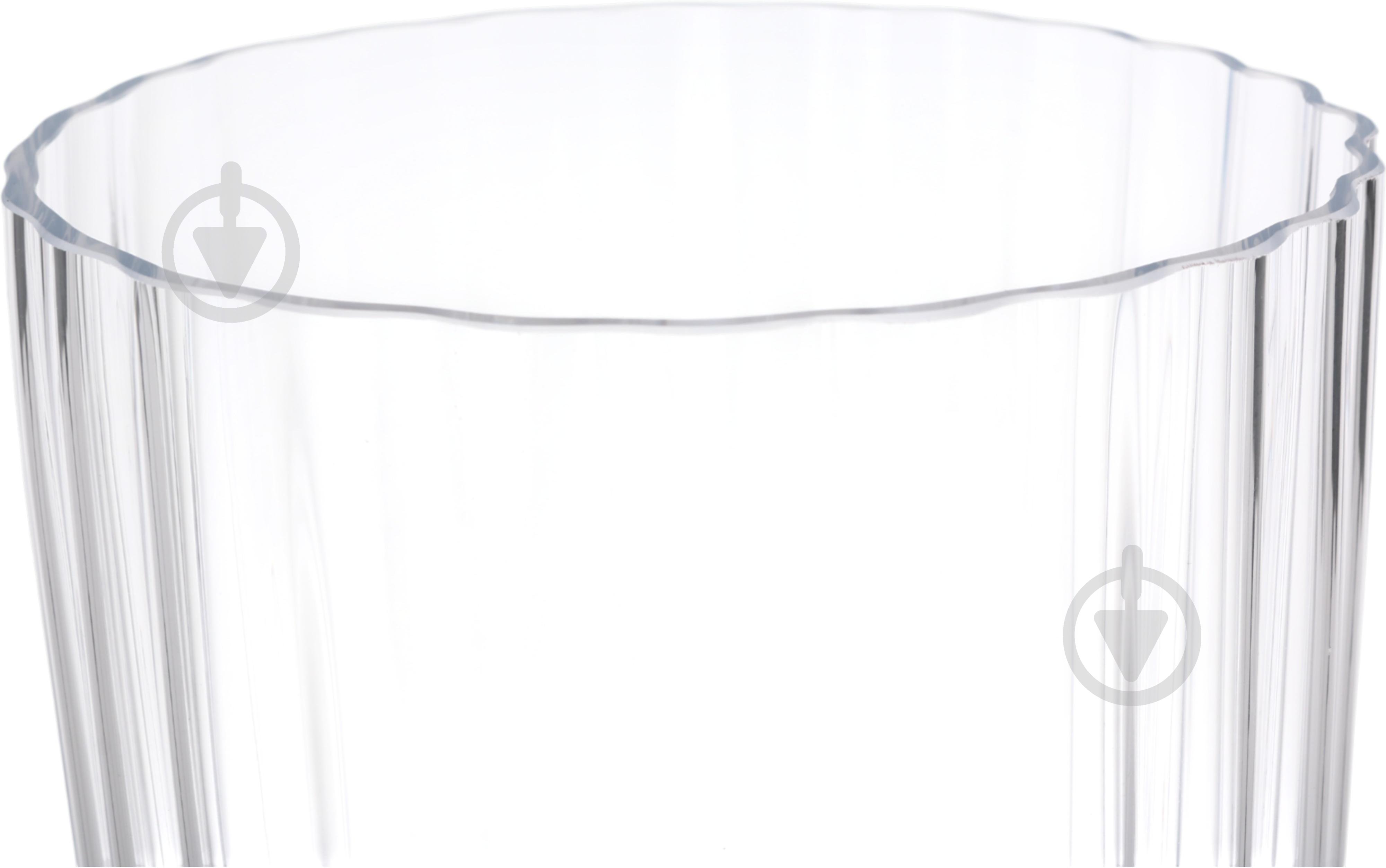 Ваза скляна Wrzesniak Glassworks Dew 60 см прозора 17-7251 - фото 4