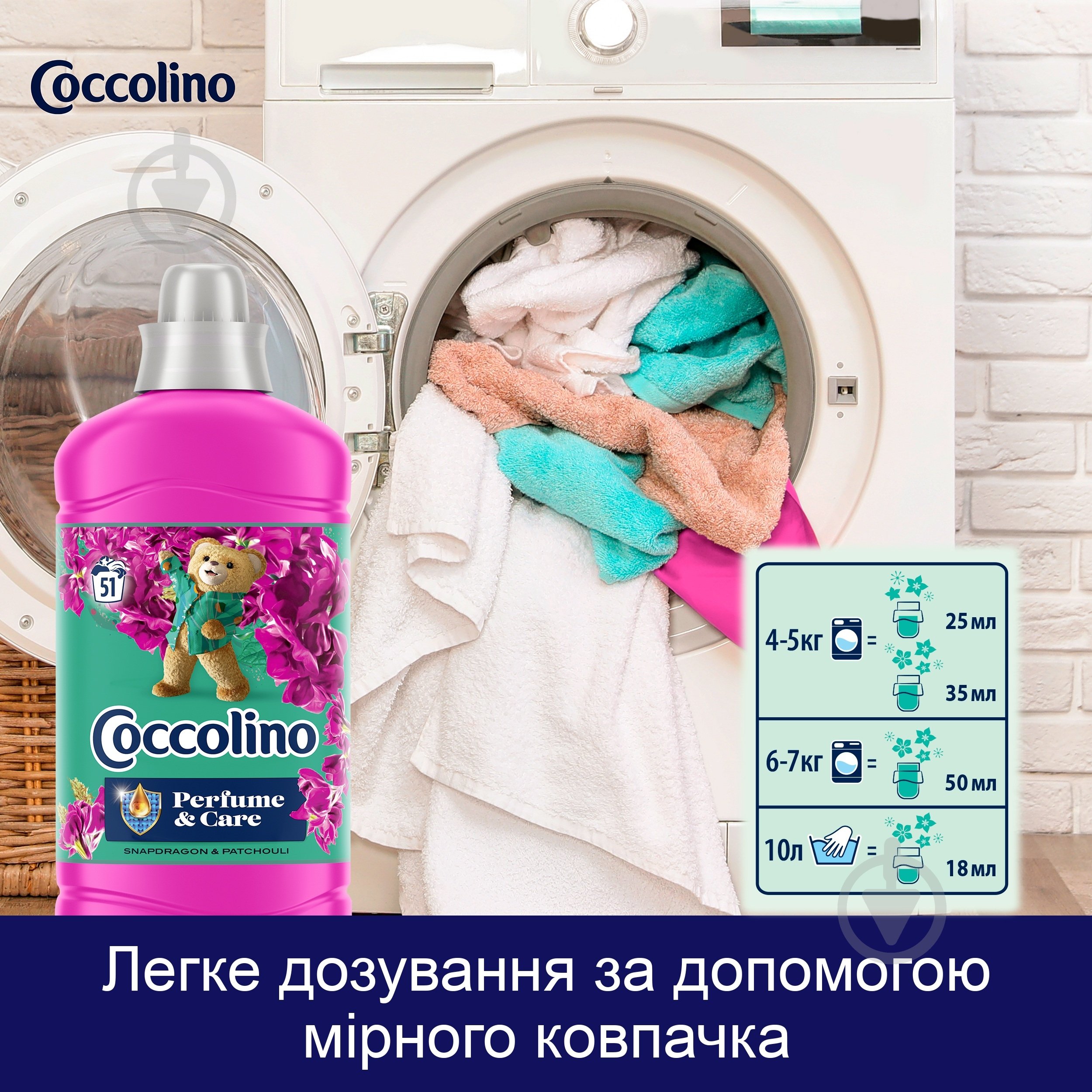 Кондиціонер для білизни Coccolino Creations Snapdragon & Patchouli 1,275 л - фото 8
