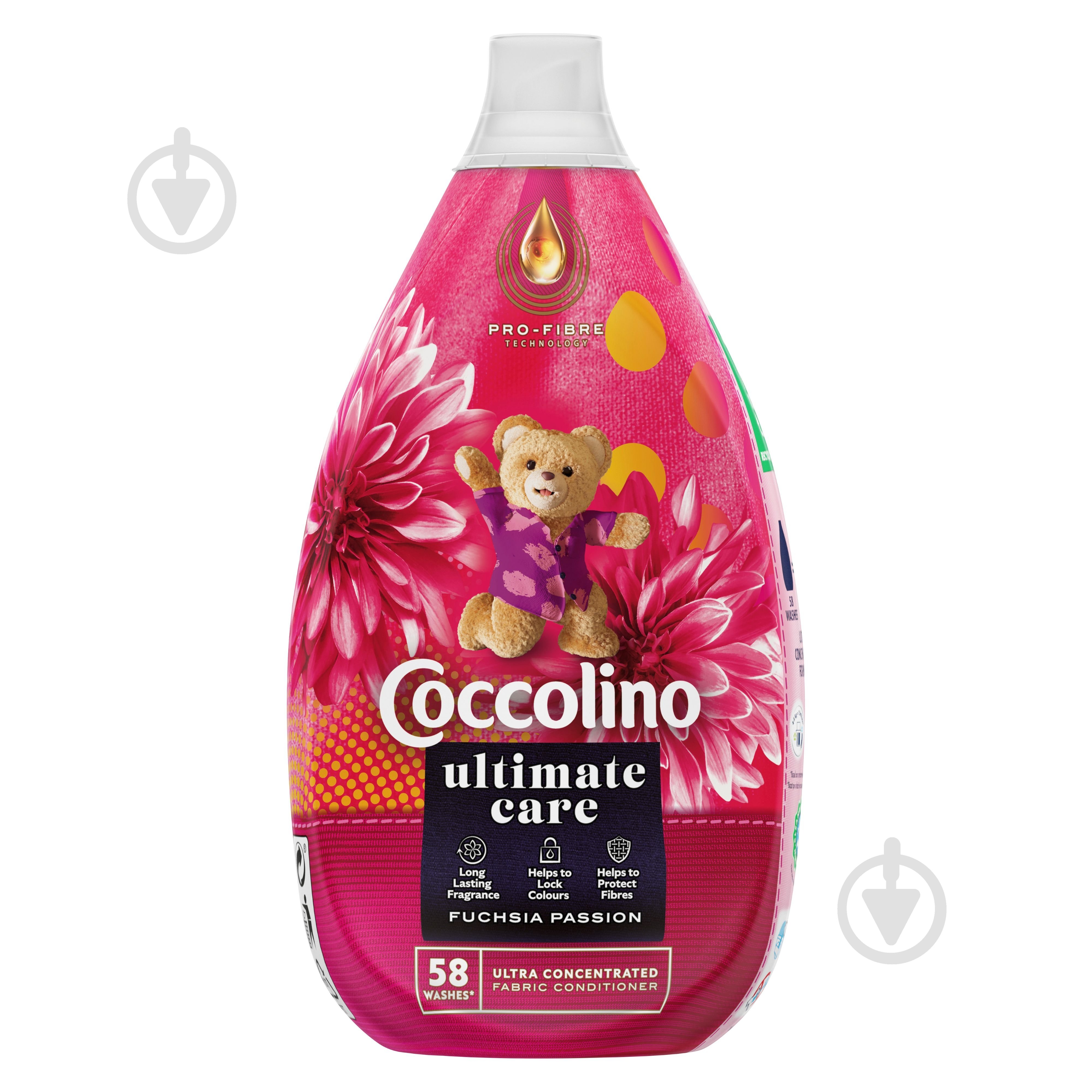 Кондиціонер для білизни Coccolino Intense Fuschia passion 0,87 л - фото 1