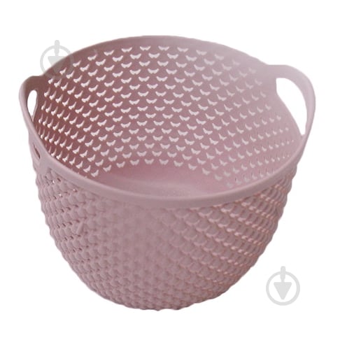 Корзина Ucsan Plastik DROP круглая розовый - фото 1