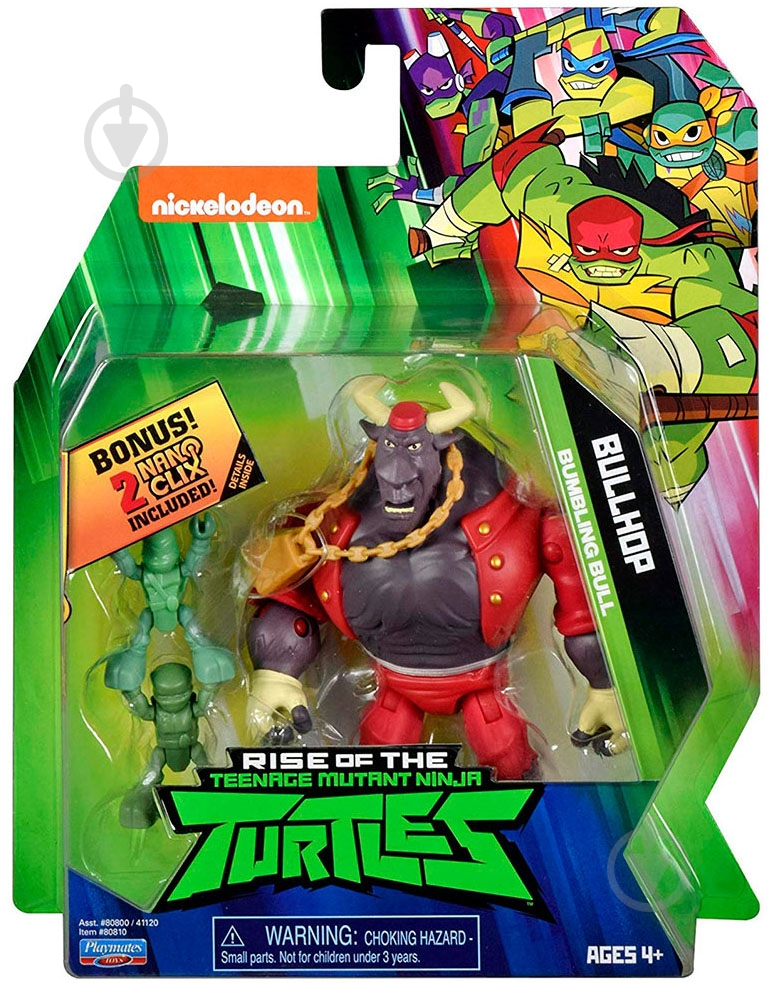 Фигурка TMNT Эволюция черепашек-ниндзя_Булл Хоп 80810 - фото 1