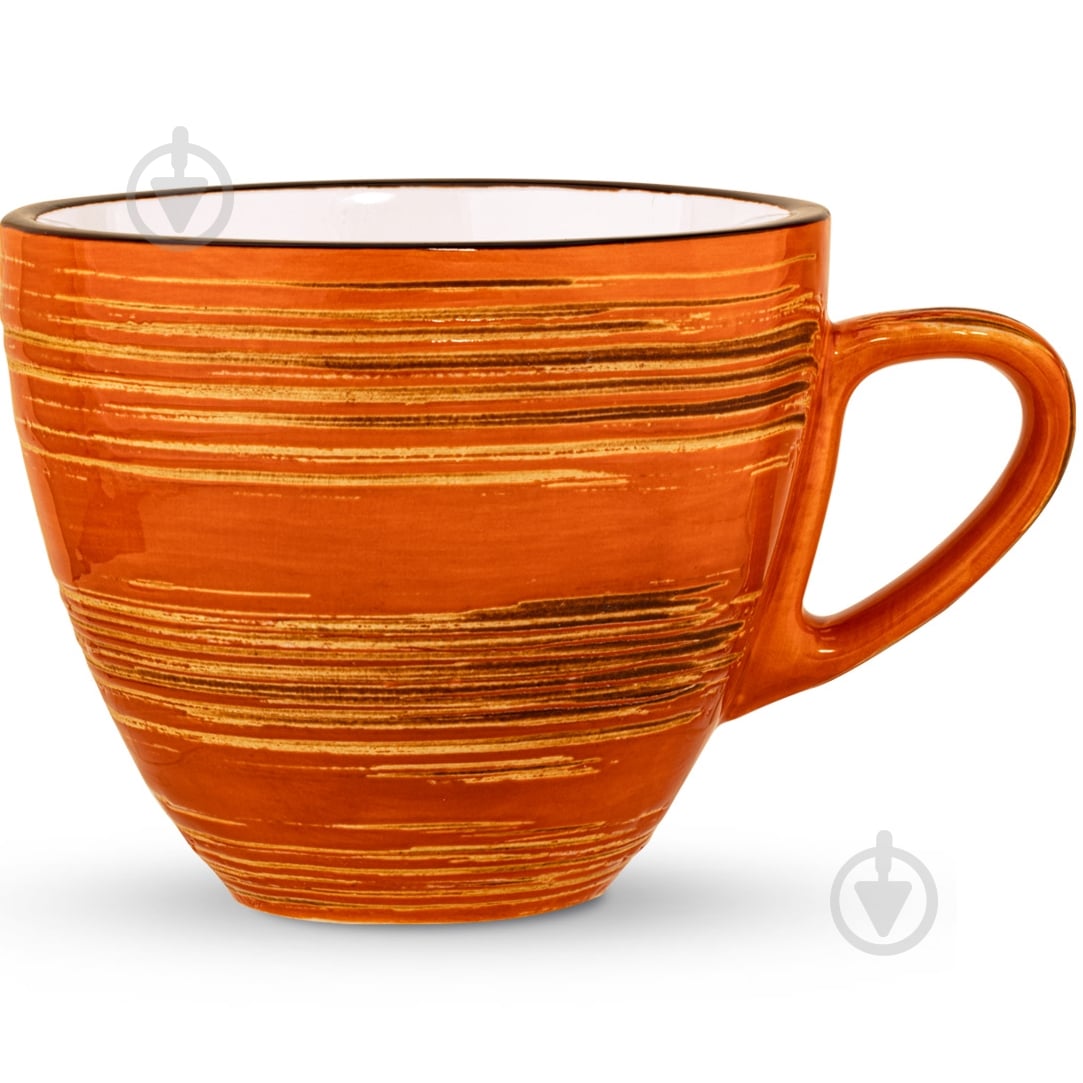 ᐉ Чашка чайная Wilmax Spiral Orange 300 мл WL-669336/A • Купить в
