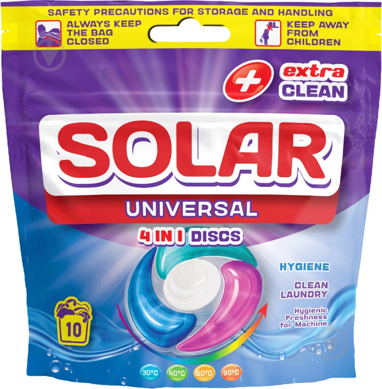 Капсулы для машинной и ручной стирки SOLAR Universal 10 шт. - фото 1