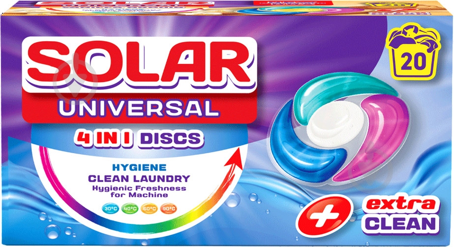 Капсулы для машинной и ручной стирки SOLAR Universal 20 шт. - фото 1