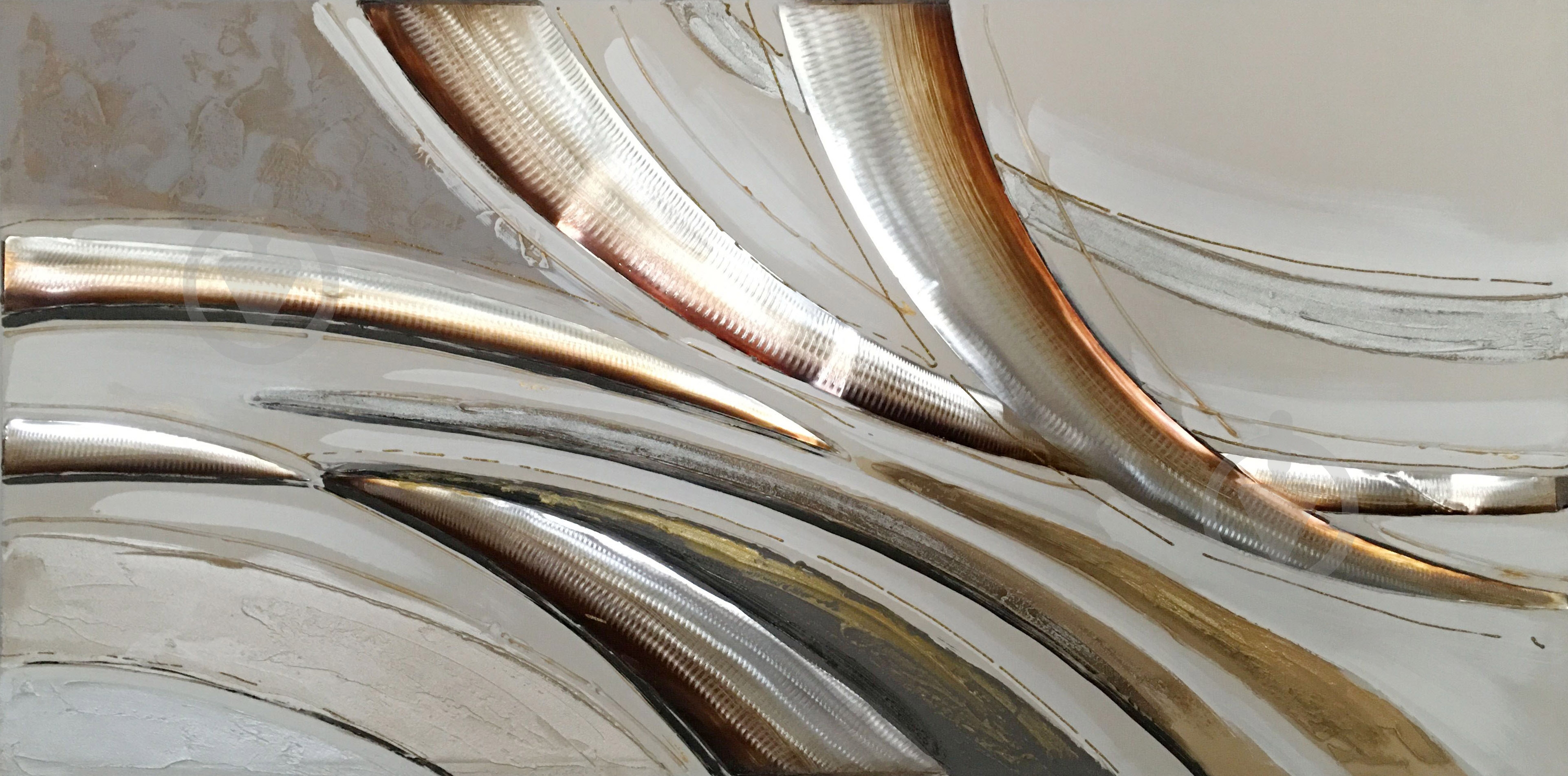 Картина Abstract waves рельефный рисунок 140x70 см Sensio GF-W100386H - фото 1
