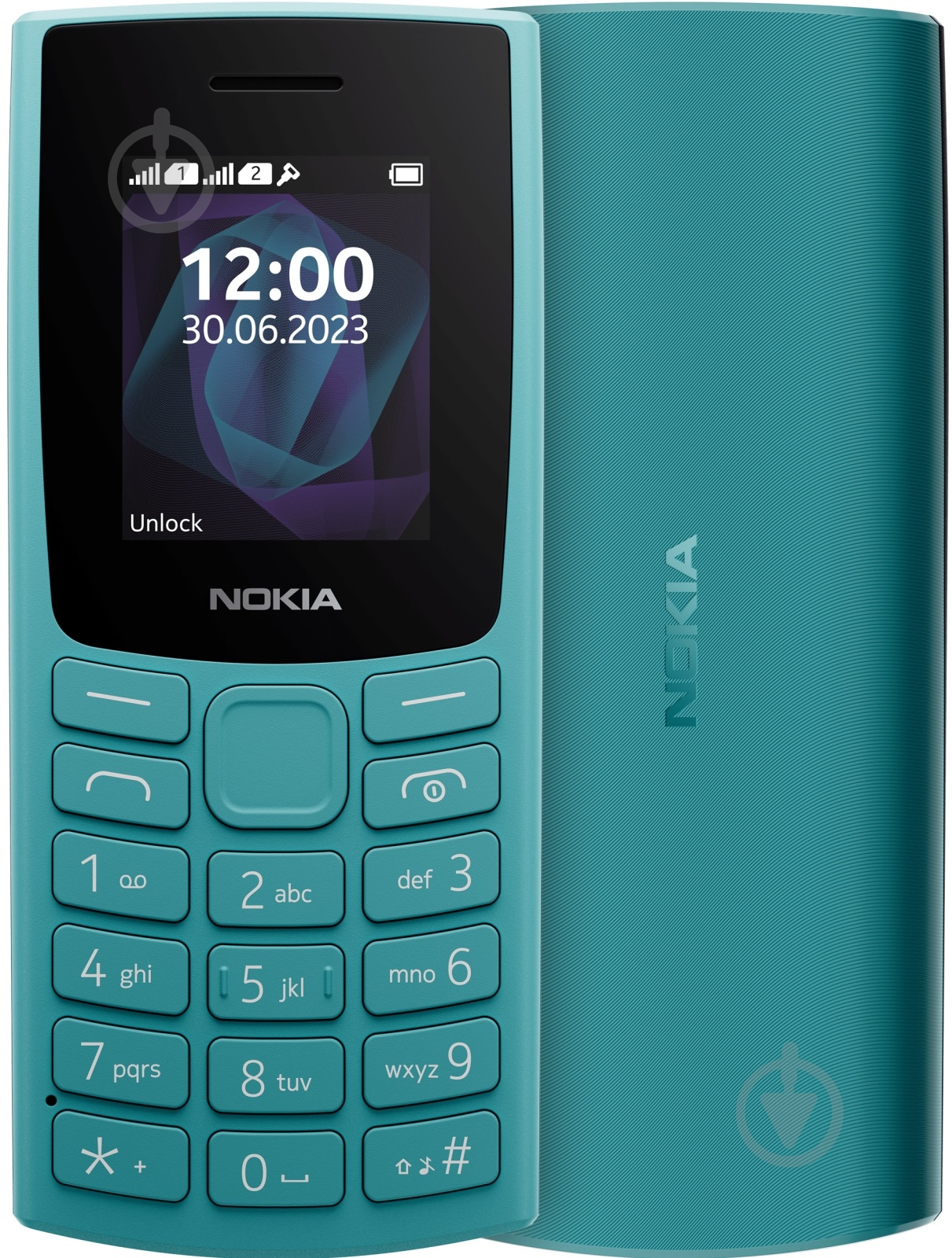 Мобільний телефон Nokia 105 2023 Single Sim cyan - фото 1