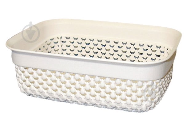 Корзина Ucsan Plastik DROP прямоугольная А6 кремовый - фото 1 Корзина Ucsan Plastik DROP прямоугольная А6 кремовый - фото 1