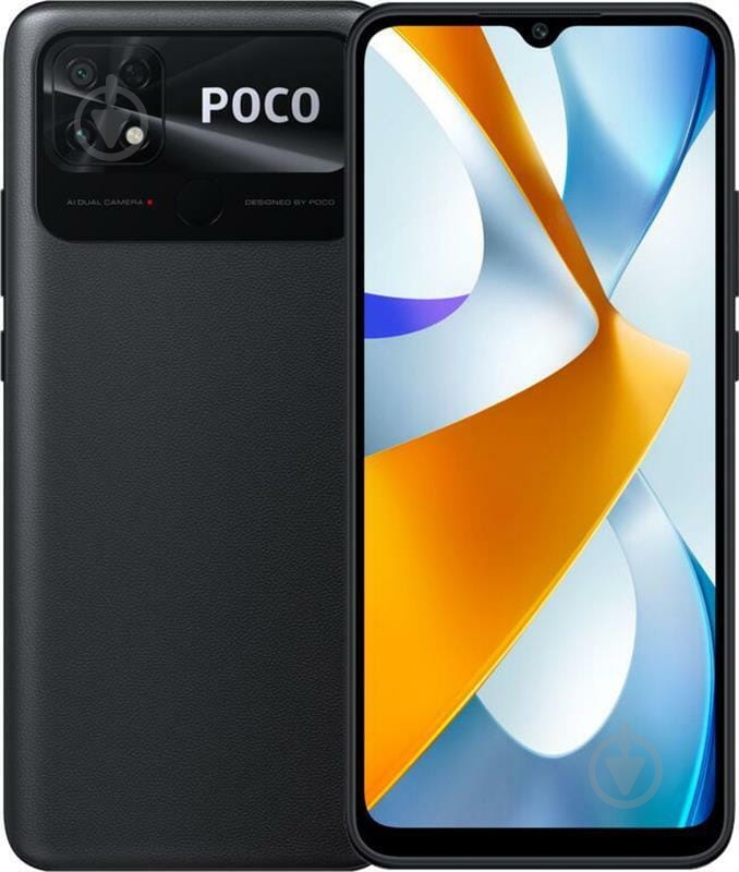 Смартфон Xiaomi Poco C40 Dual Sim 4/64GB power black - фото 1