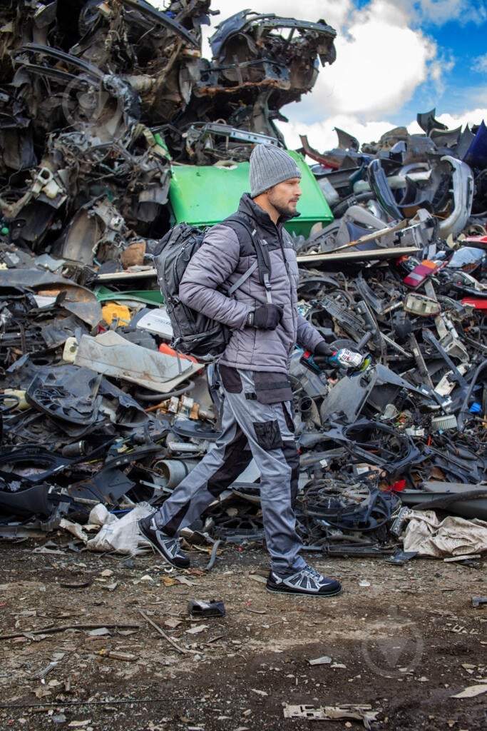 Брюки рабочие Lahti Pro SLIMFIT р. XL рост 182 L4052704 серый - фото 2