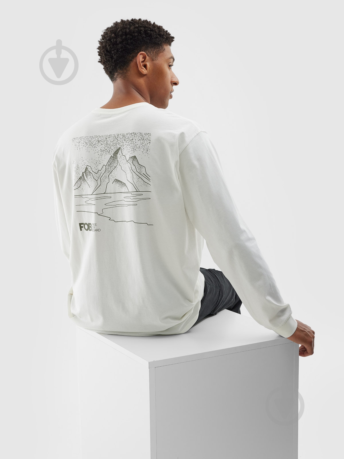 Футболка 4F LONGSLEEVE M315 4FWAW24TLONM315-11S р.3XL бежевий - фото 2
