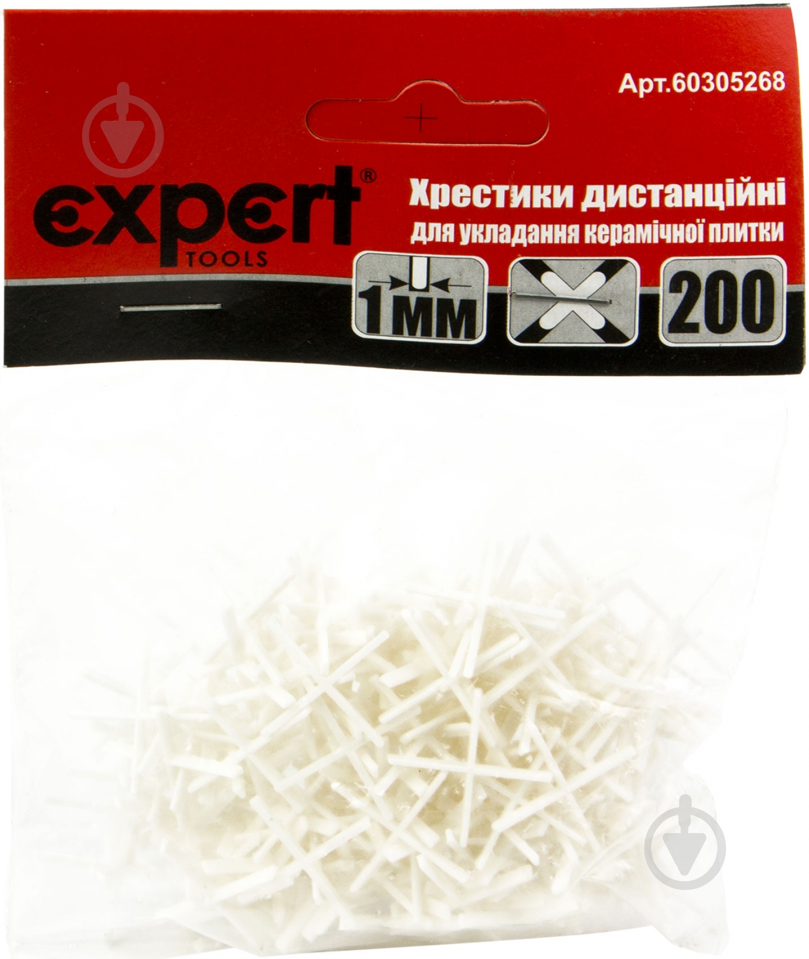 Крестики для плитки Expert Tools 1 мм 200 шт./уп (60305268) - фото 1