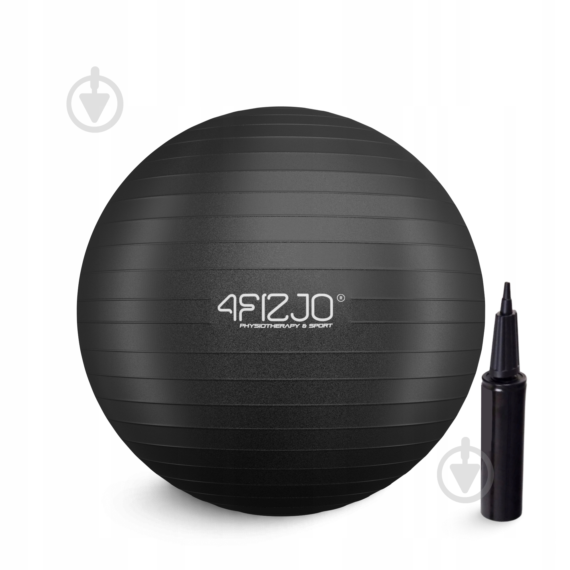 М'яч для фітнесу 4fizjo (фітбол) Anti-Burst Black (P-5907739316349) d65 см 4FJ0400 - фото 8