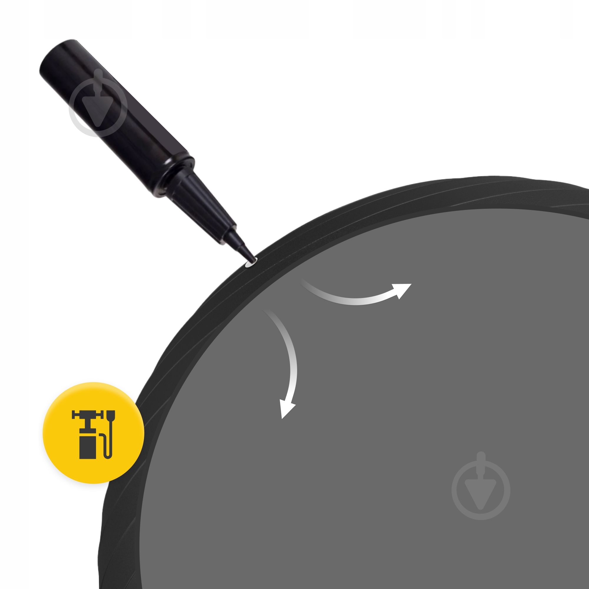 М'яч для фітнесу 4fizjo (фітбол) Anti-Burst Black (P-5907739316349) d65 см 4FJ0400 - фото 4