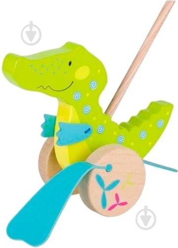 Игрушка-каталка GoKi Крокодил 54911G - фото 1 Игрушка-каталка GoKi Крокодил 54911G - фото 1
