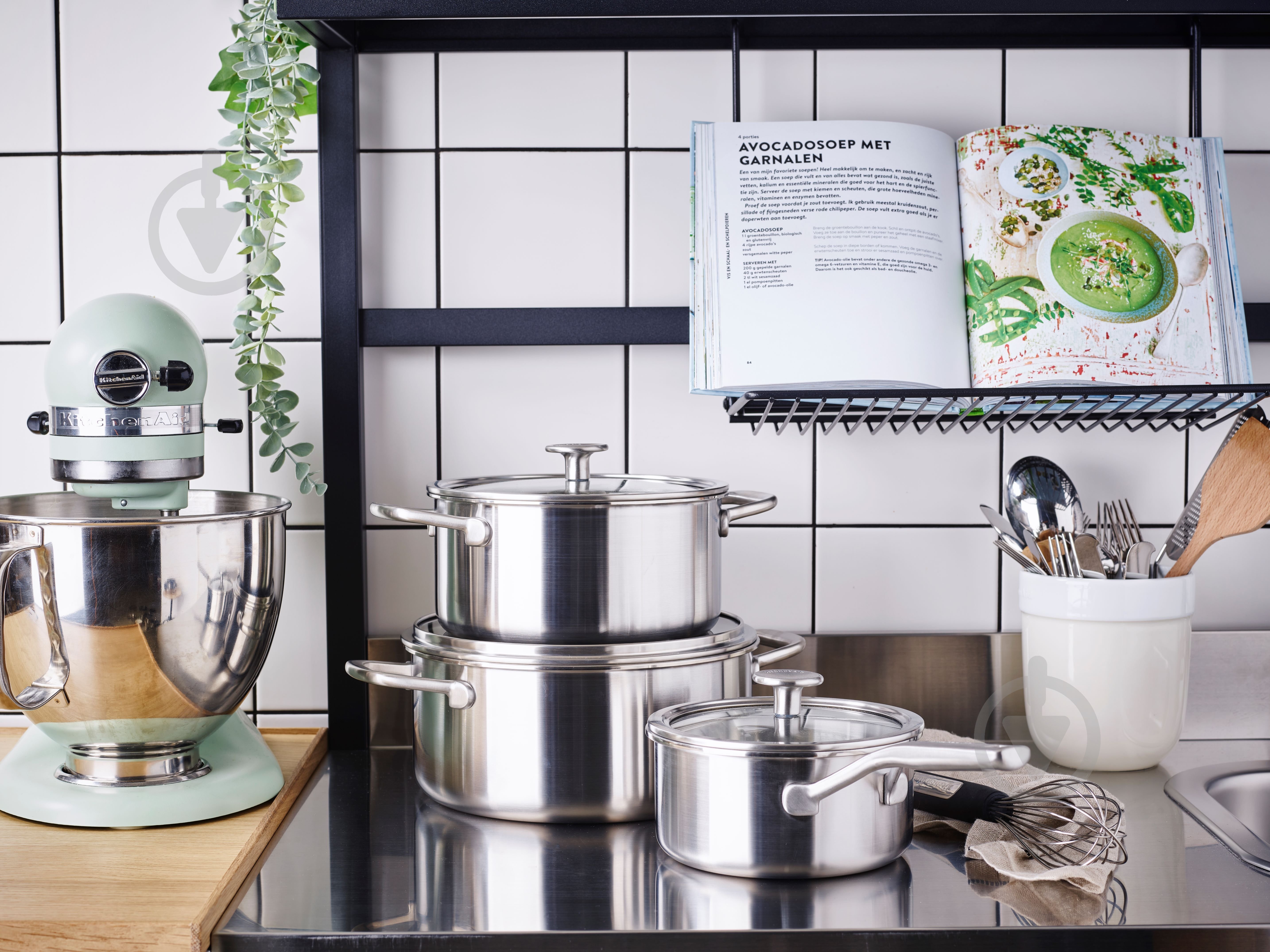 Ківш з кришкою KitchenAid MSS 18 см 2,1 л (CC003257-001) - фото 6