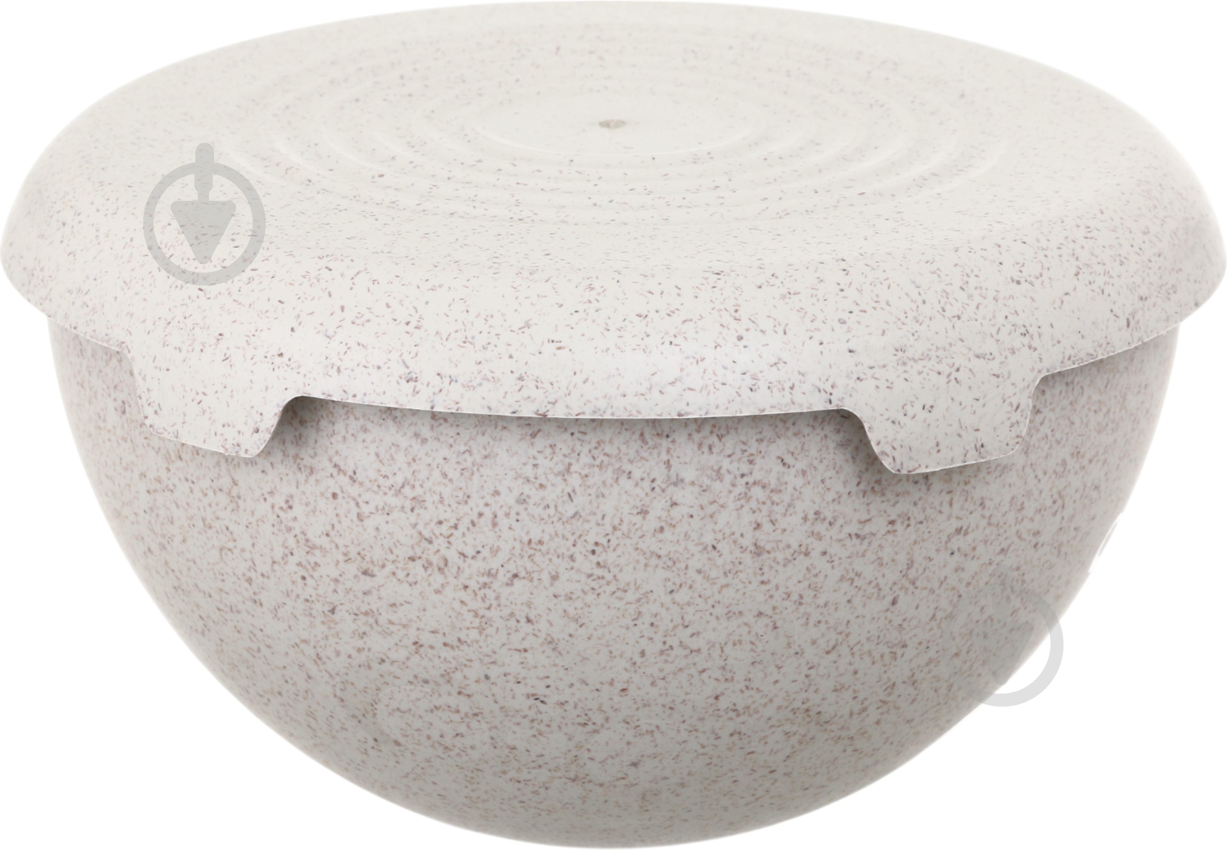 Набор салатников Practic BIO с крышкой 3 шт. (1,5 л+3 л+6 л) крем - фото 3 Набор салатников Practic BIO с крышкой 3 шт. (1,5 л+3 л+6 л) крем - фото 3