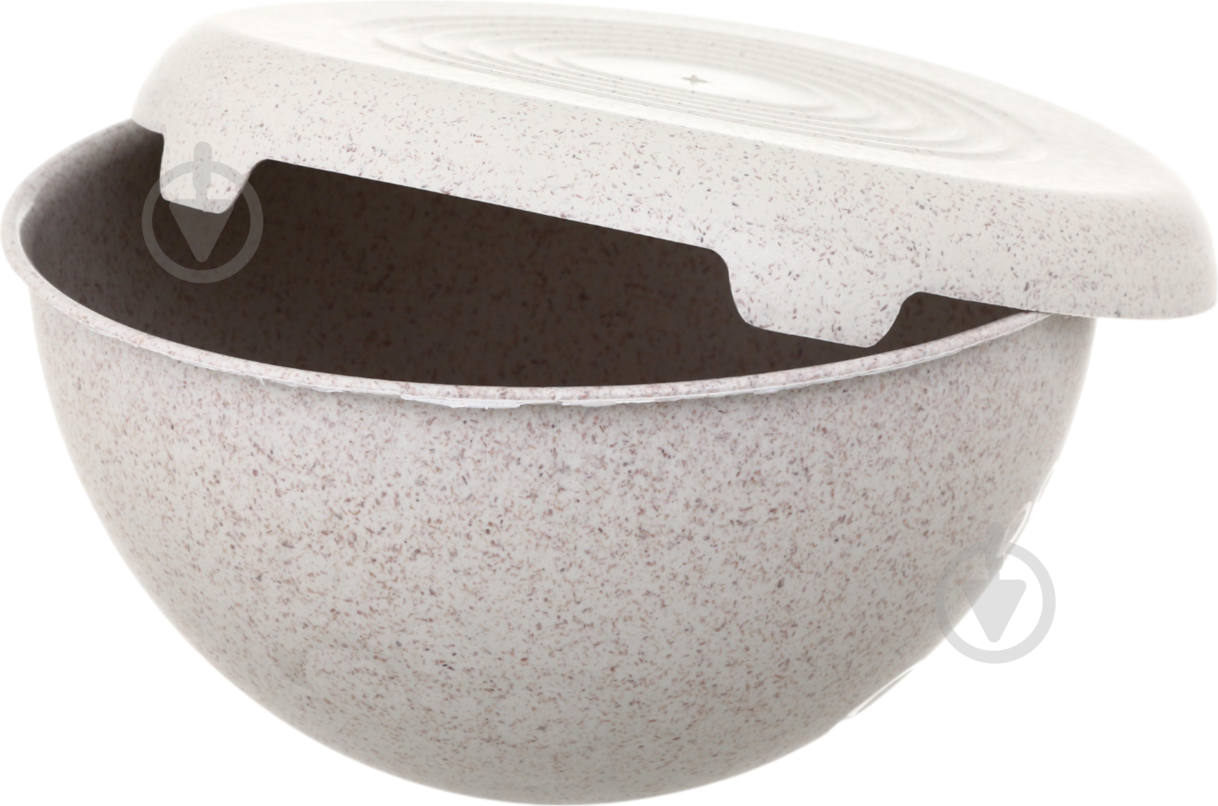 Набор салатников Practic BIO с крышкой 3 шт. (1,5 л+3 л+6 л) крем - фото 8 Набор салатников Practic BIO с крышкой 3 шт. (1,5 л+3 л+6 л) крем - фото 8