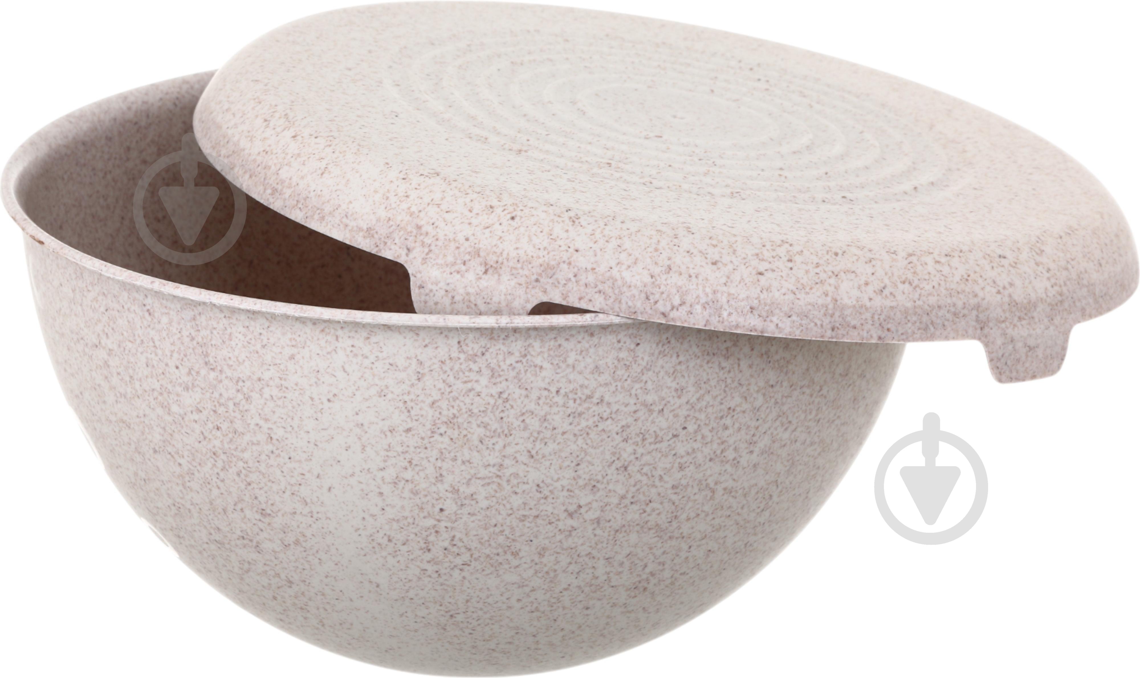 Набор салатников Practic BIO с крышкой 3 шт. (1,5 л+3 л+6 л) крем - фото 5 Набор салатников Practic BIO с крышкой 3 шт. (1,5 л+3 л+6 л) крем - фото 5