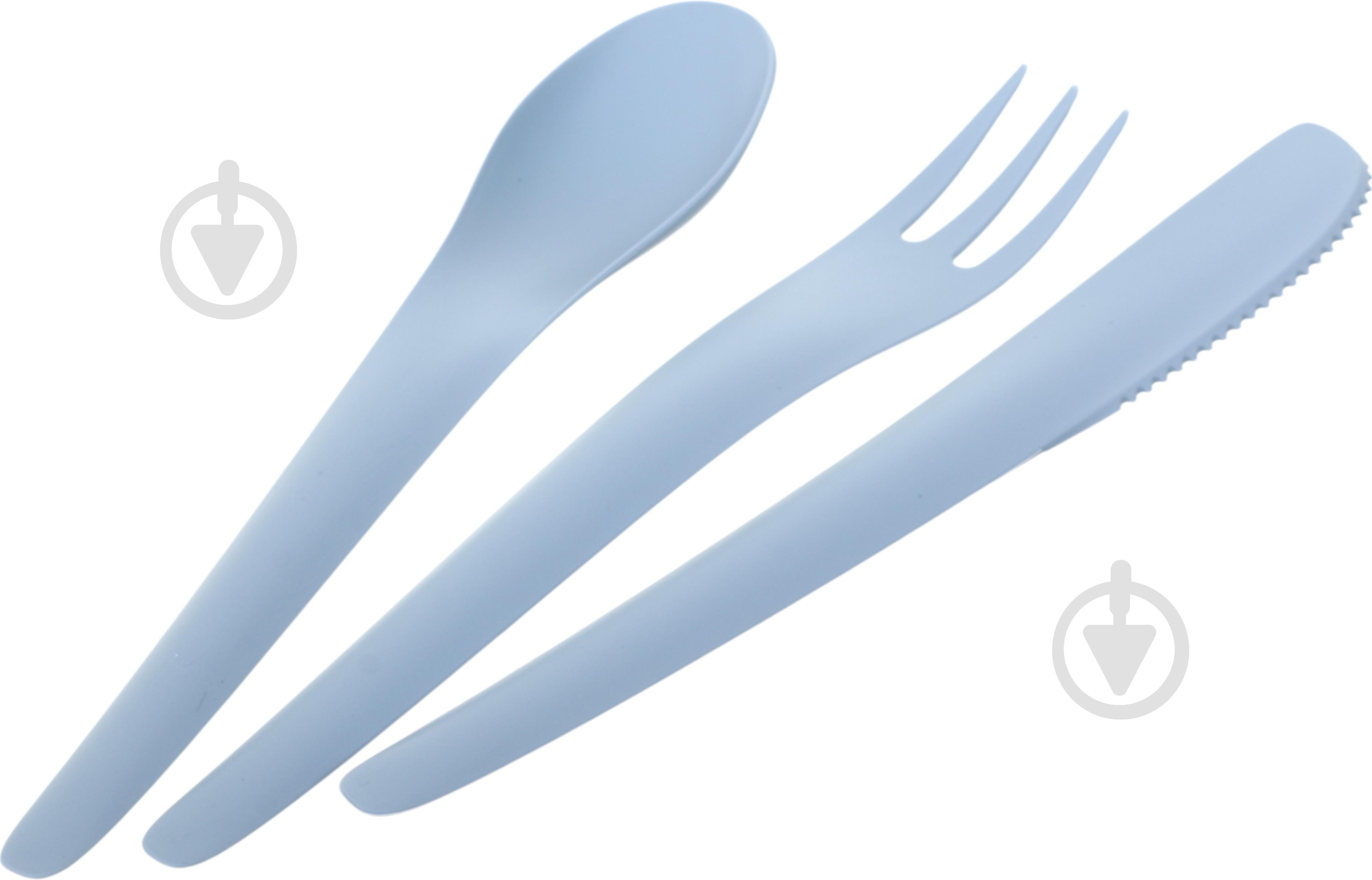 Набор столовых приборов Practic Вailango (вилка, ложка, нож) голубой - фото 1
