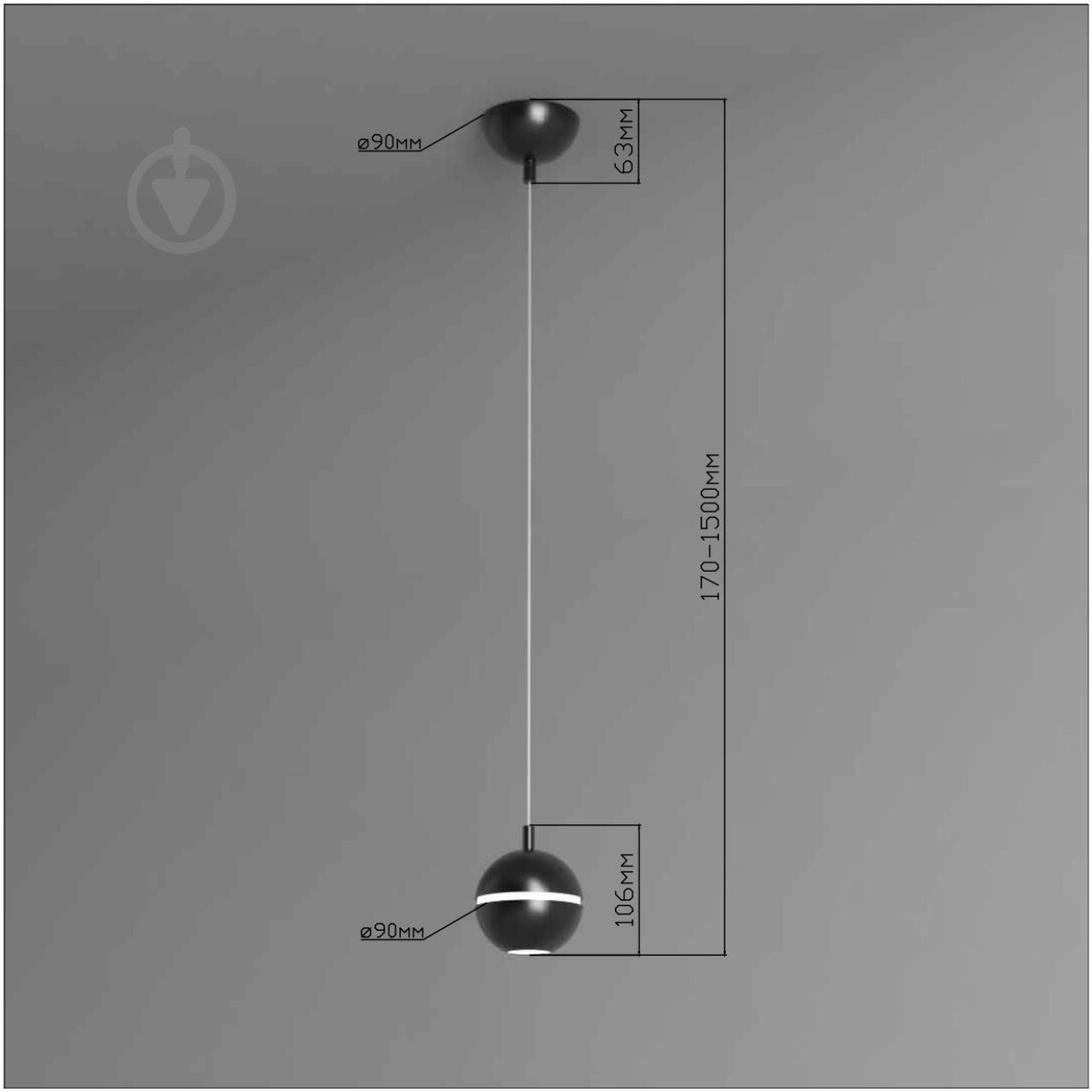 Светильник подвесной Emotion_20.13 4000К 4,2 Вт /MR11 черный NB 90/1-P-R9005-N - фото 5 Светильник подвесной Emotion_20.13 4000К 4,2 Вт /MR11 черный NB 90/1-P-R9005-N - фото 5