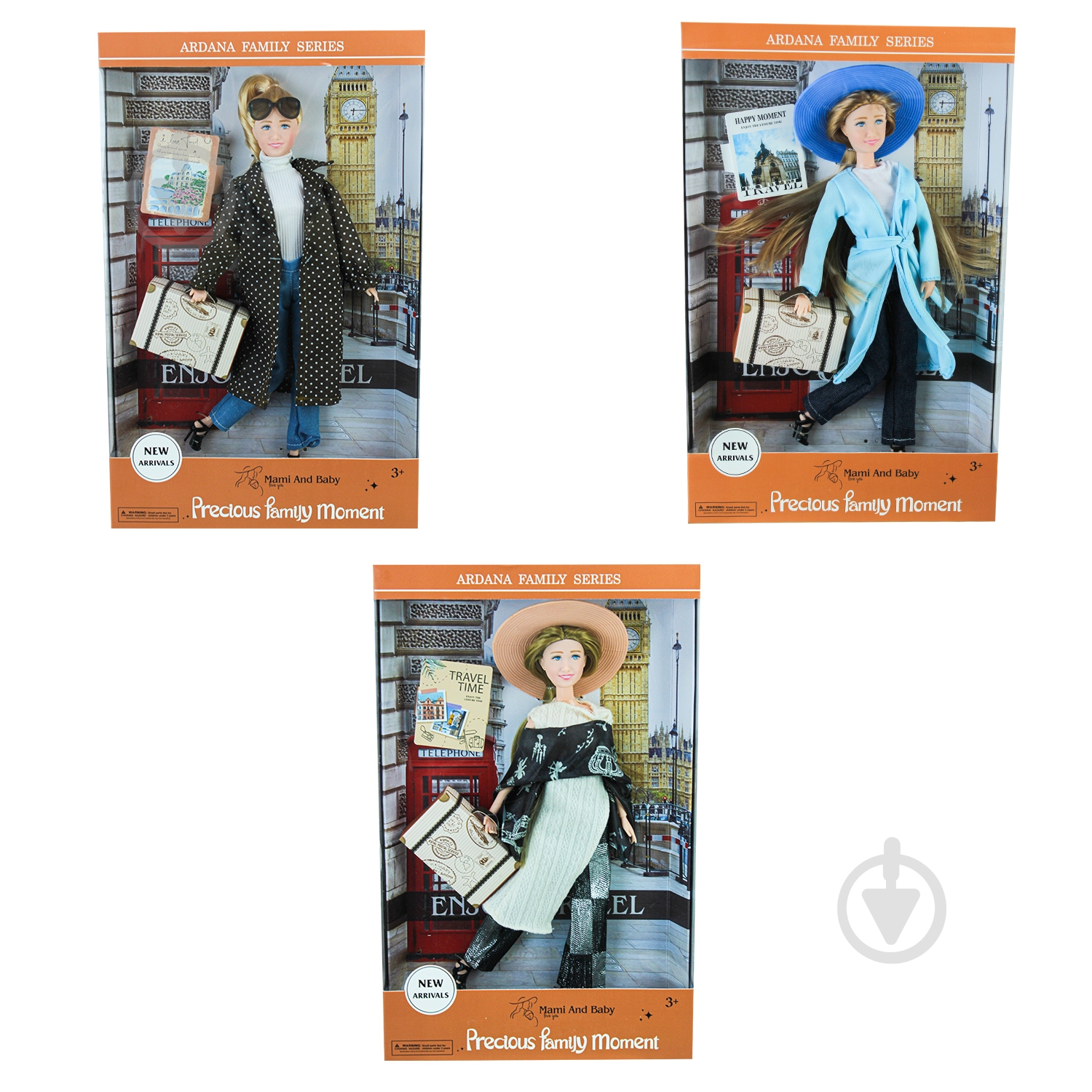 Кукла Shantou A791-1/2/3 - фото 1 Кукла Shantou A791-1/2/3 - фото 1