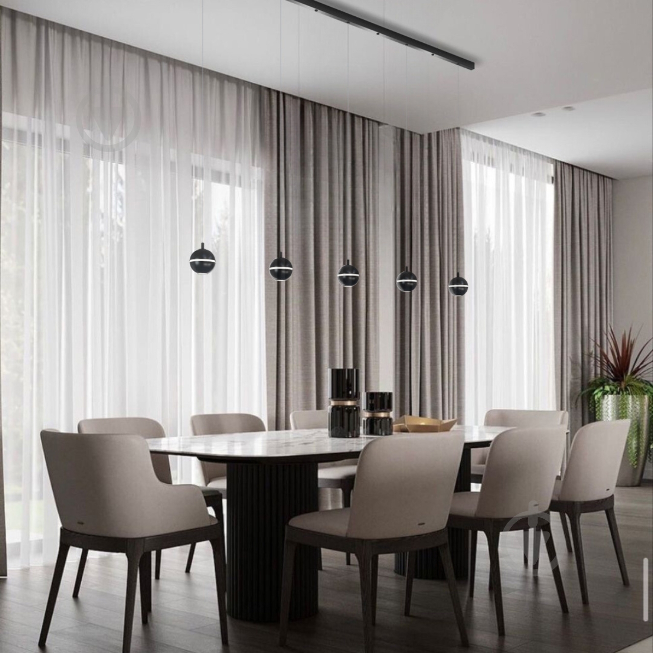 Светильник подвесной Emotion_20.13 4000К 21 Вт /MR11 черный NB 90/5-P-R9005-N - фото 4