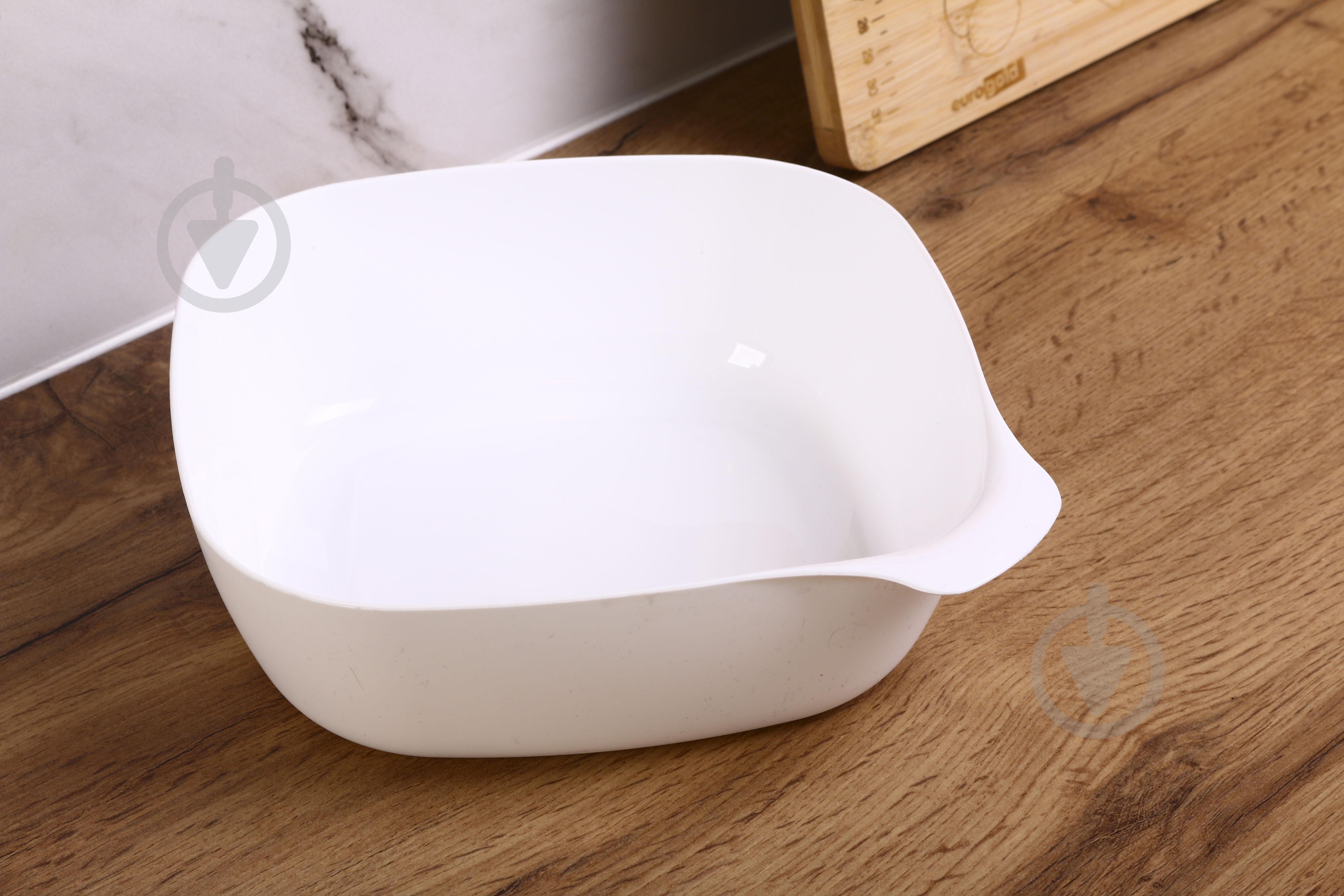 Миска Practic квадратна 2 л Вailango біла - фото 4 Миска Practic квадратна 2 л Вailango біла - фото 4