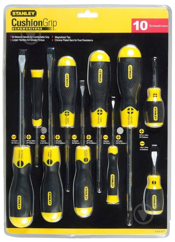 Набор отверток Stanley CushionGrip 2-65-005 - фото 3
