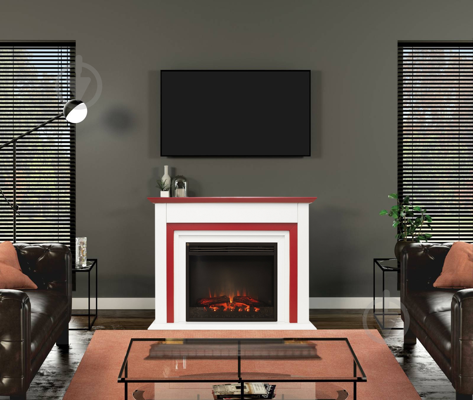 Каминокомплект ASTRA FLAME Техас красный - фото 7 Каминокомплект ASTRA FLAME Техас красный - фото 7