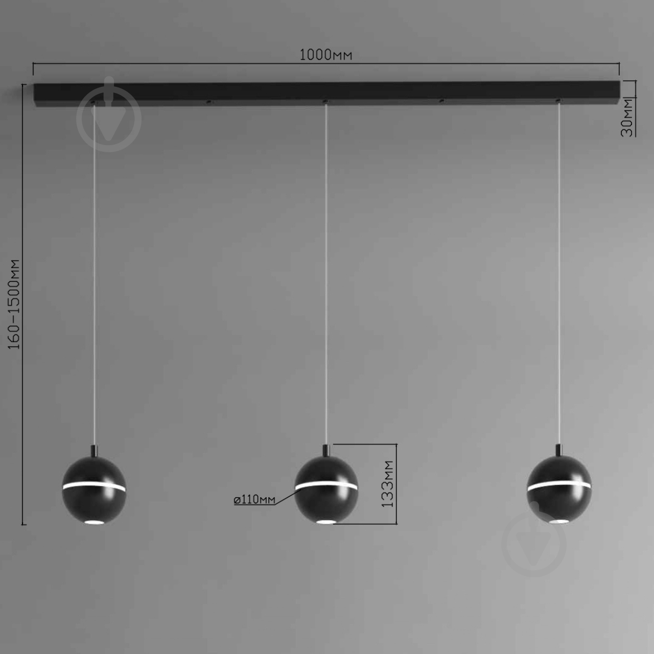 Светильник подвесной Emotion_20.13 4000К 12,6 Вт /MR11 черный NB 110/3-P-R9005-N - фото 4 Светильник подвесной Emotion_20.13 4000К 12,6 Вт /MR11 черный NB 110/3-P-R9005-N - фото 4