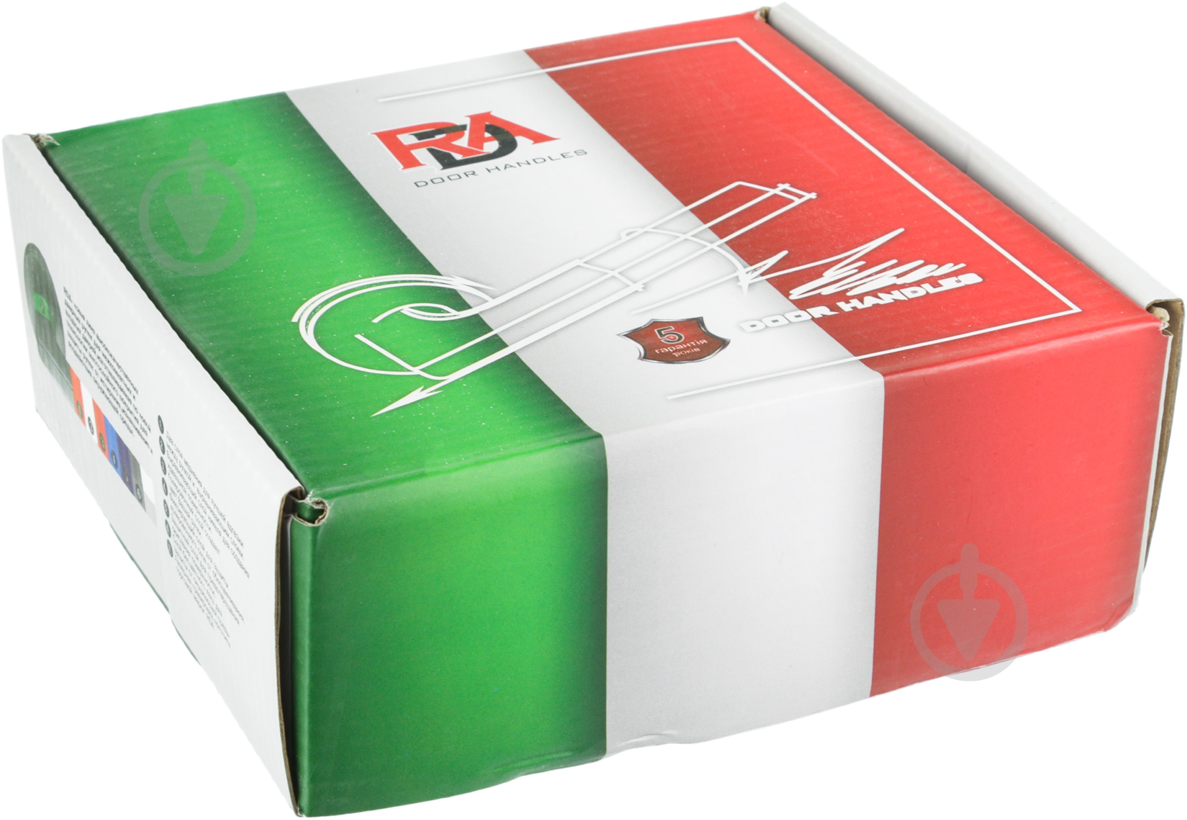 Ручка на розетке RDA Domino хром/белый - фото 3 Ручка на розетке RDA Domino хром/белый - фото 3