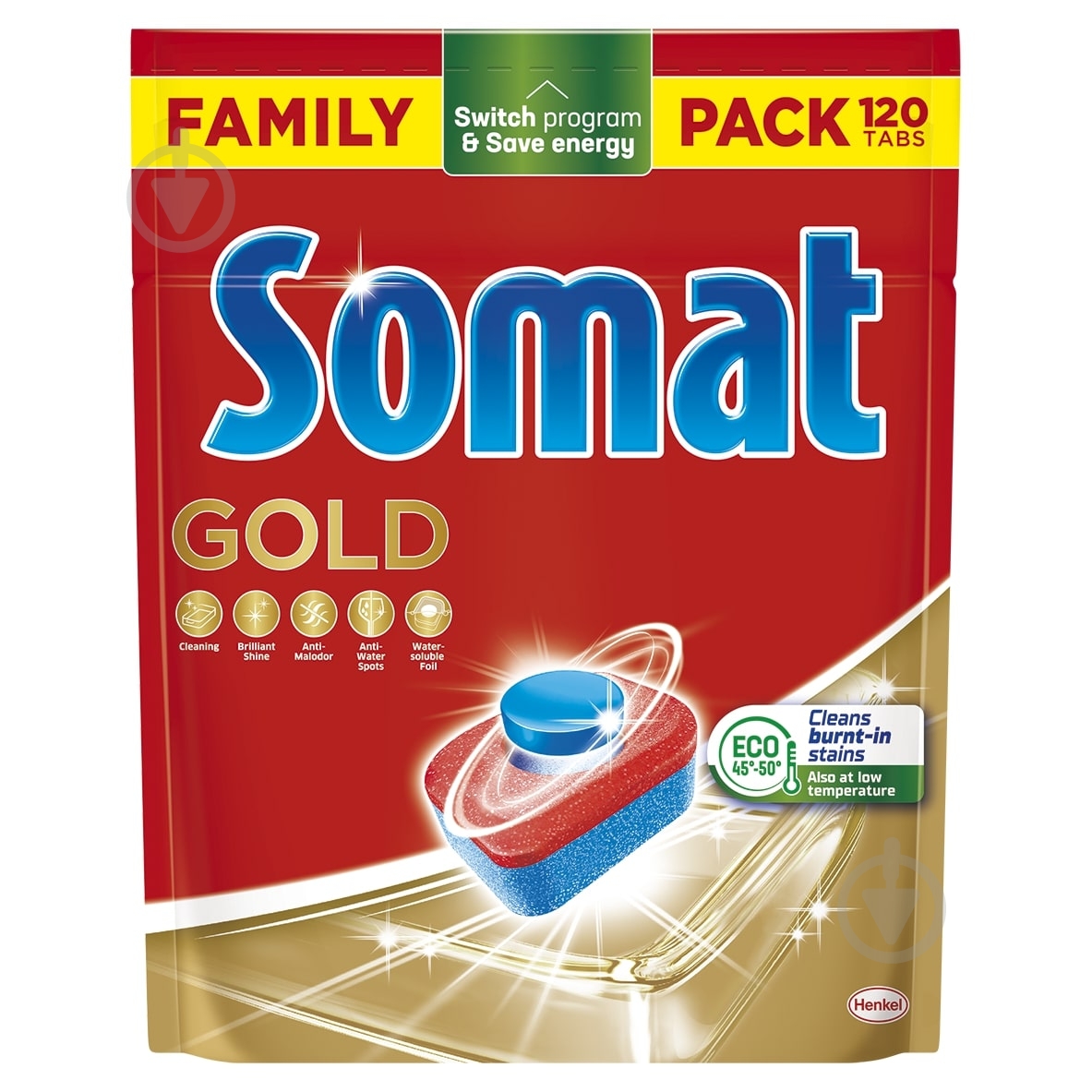 Таблетки для посудомийних машин Somat Gold 120 шт. - фото 1