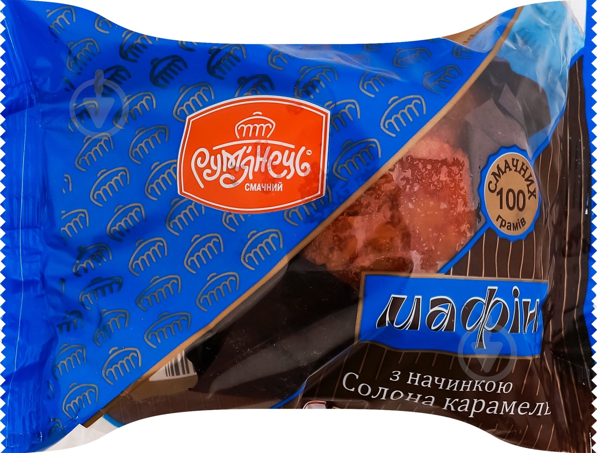 Маффин Рум'янець с начинкой Солоная карамель 100 г - фото 1 Маффин Рум'янець с начинкой Солоная карамель 100 г - фото 1