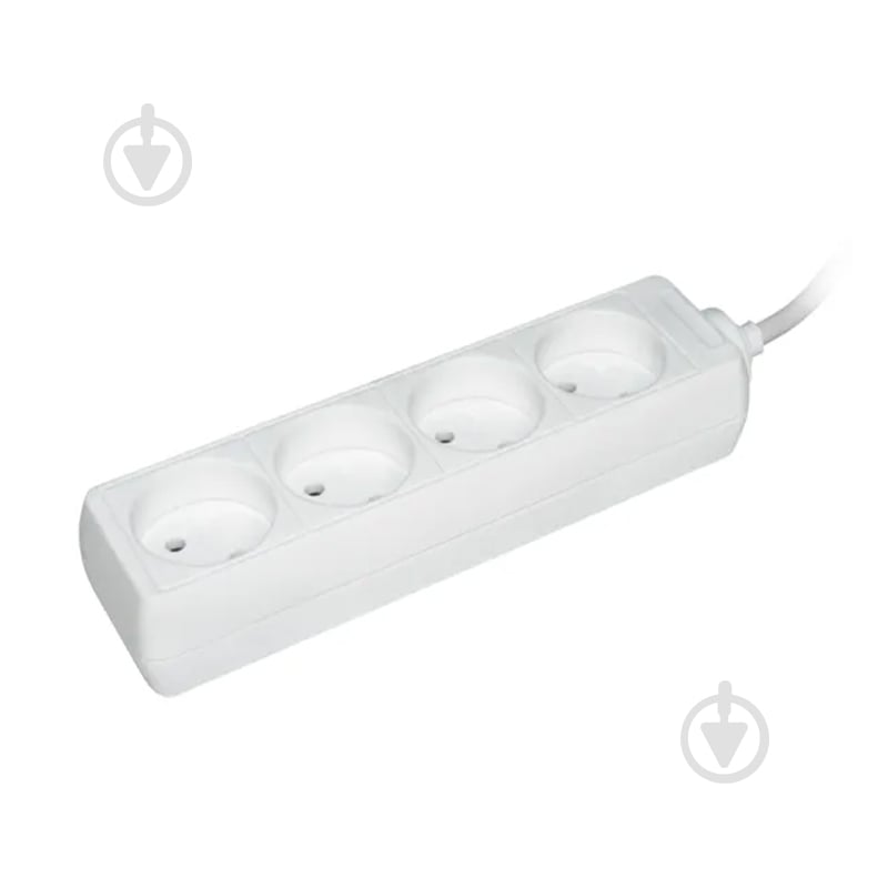 Подовжувач UEC без заземлення 4 гн. білий 5 м WYP10-06-04-05-N-U - фото 1