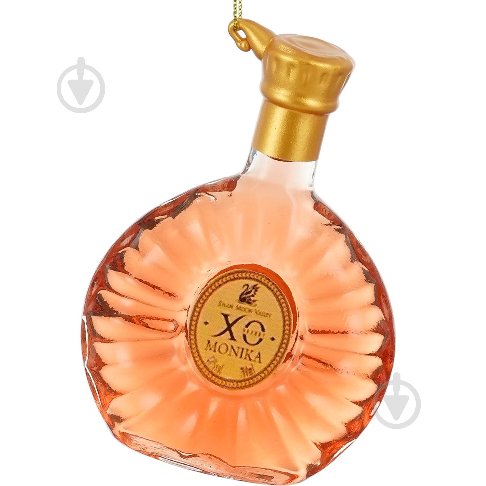 Декорация новогодняя Edelman Украшение «Бутылка», оранжевая, стекло, 6,5×3×9,5 см - фото 1 Декорация новогодняя Edelman Украшение «Бутылка», оранжевая, стекло, 6,5×3×9,5 см - фото 1