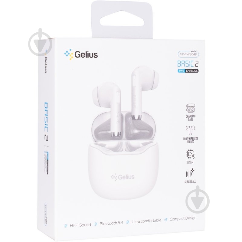 Наушники Gelius Basic 2 GP-TWS048 white (00000101655) - фото 6